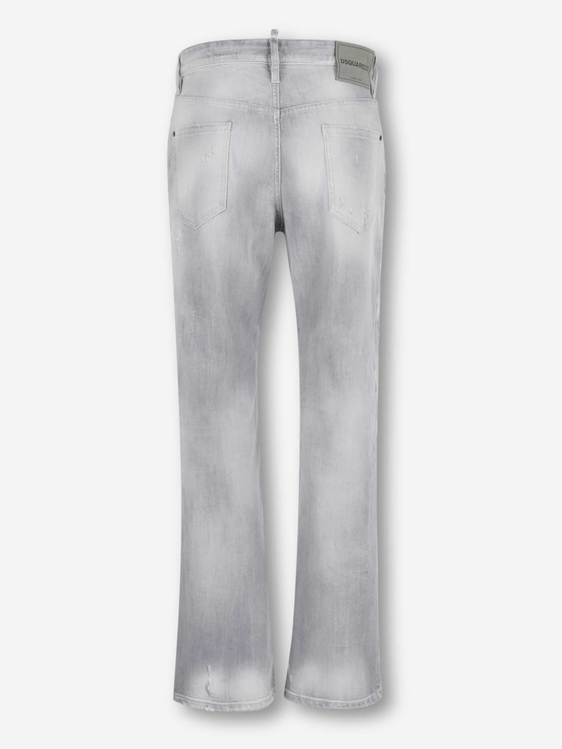 Outlet online Dsquared2 Hombre Jeans Rectos 642 color Gris sku 522-003080 01 - Foto 2