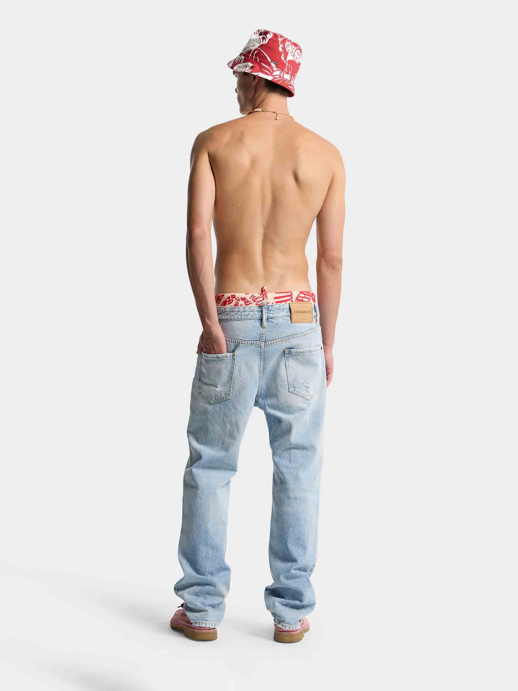 Outlet online Dsquared2 Hombre Jeans Skater color Azul Denim sku 522-003092 01 - Foto 4