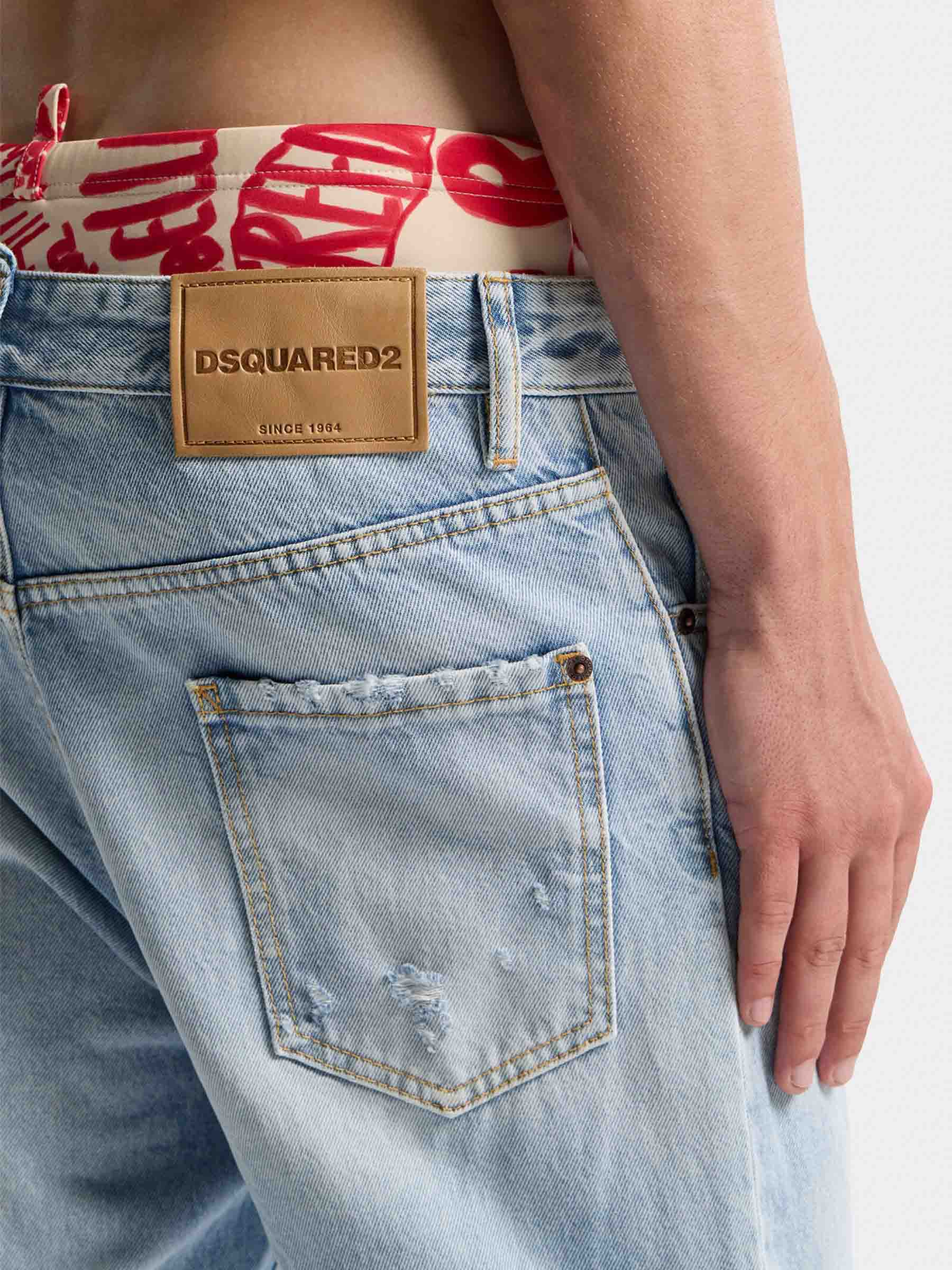 Outlet online Dsquared2 Hombre Jeans Skater color Azul Denim sku 522-003092 01 - Foto 5