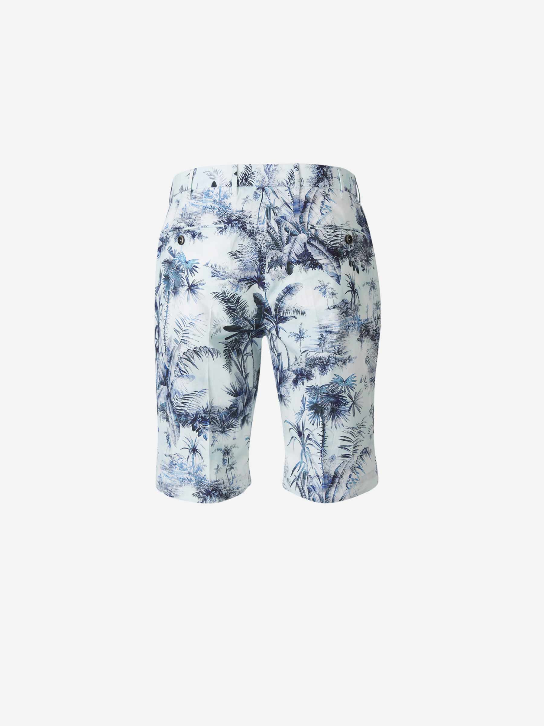 Outlet online PT01 Hombre Bermudas Motivo Palmeras color Blanco sku 523-000652 01 - Foto 2