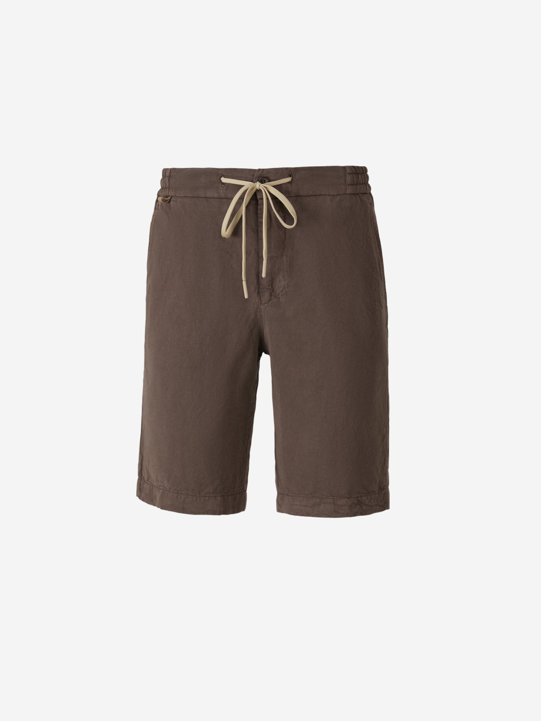 Outlet online Santa Eulalia Hombre Bermudas Lino Ajustables color Marrón Oscuro sku 523-000830 01 - Foto 1