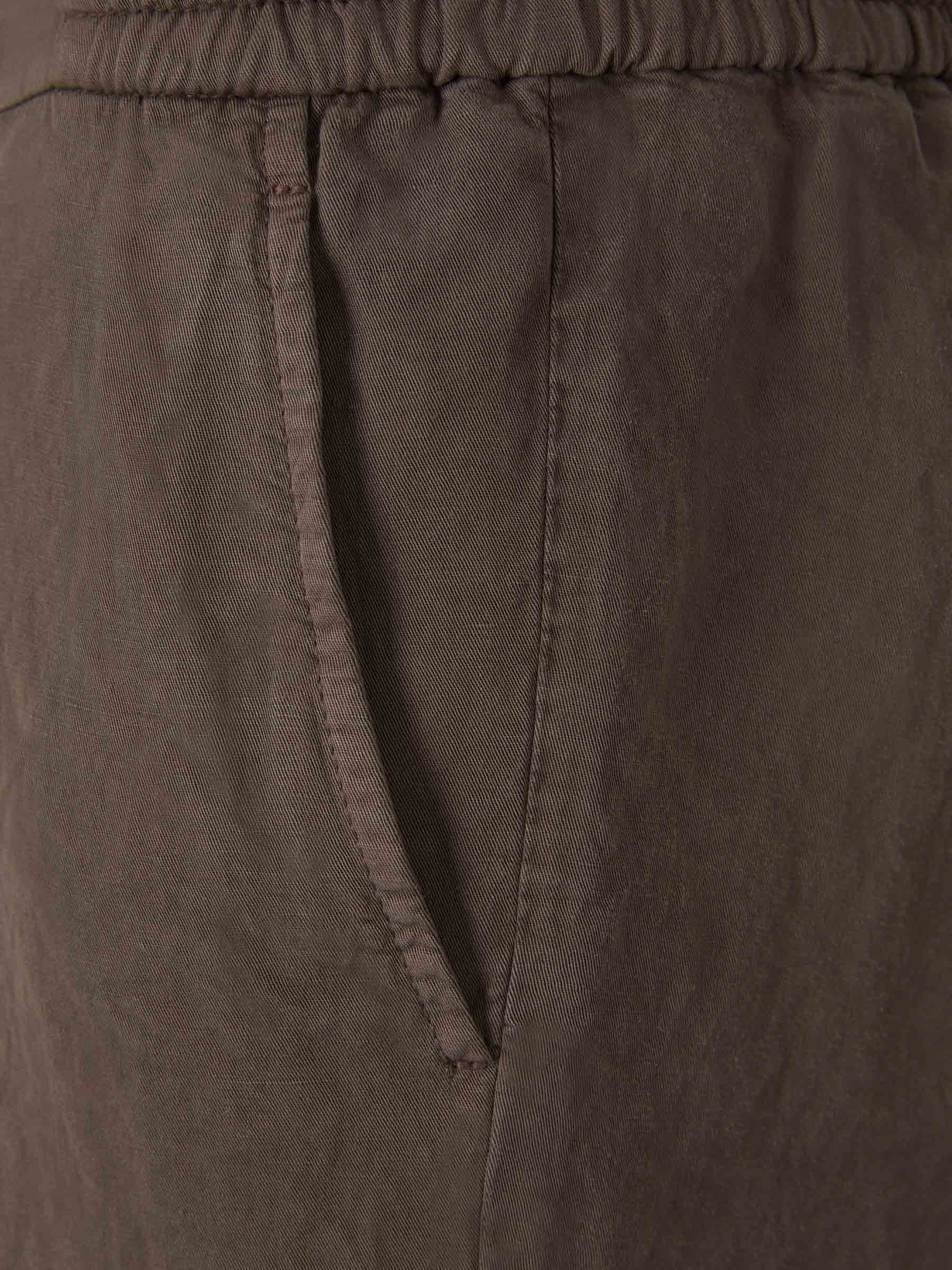 Outlet online Santa Eulalia Hombre Bermudas Lino Ajustables color Marrón Oscuro sku 523-000830 01 - Foto 3