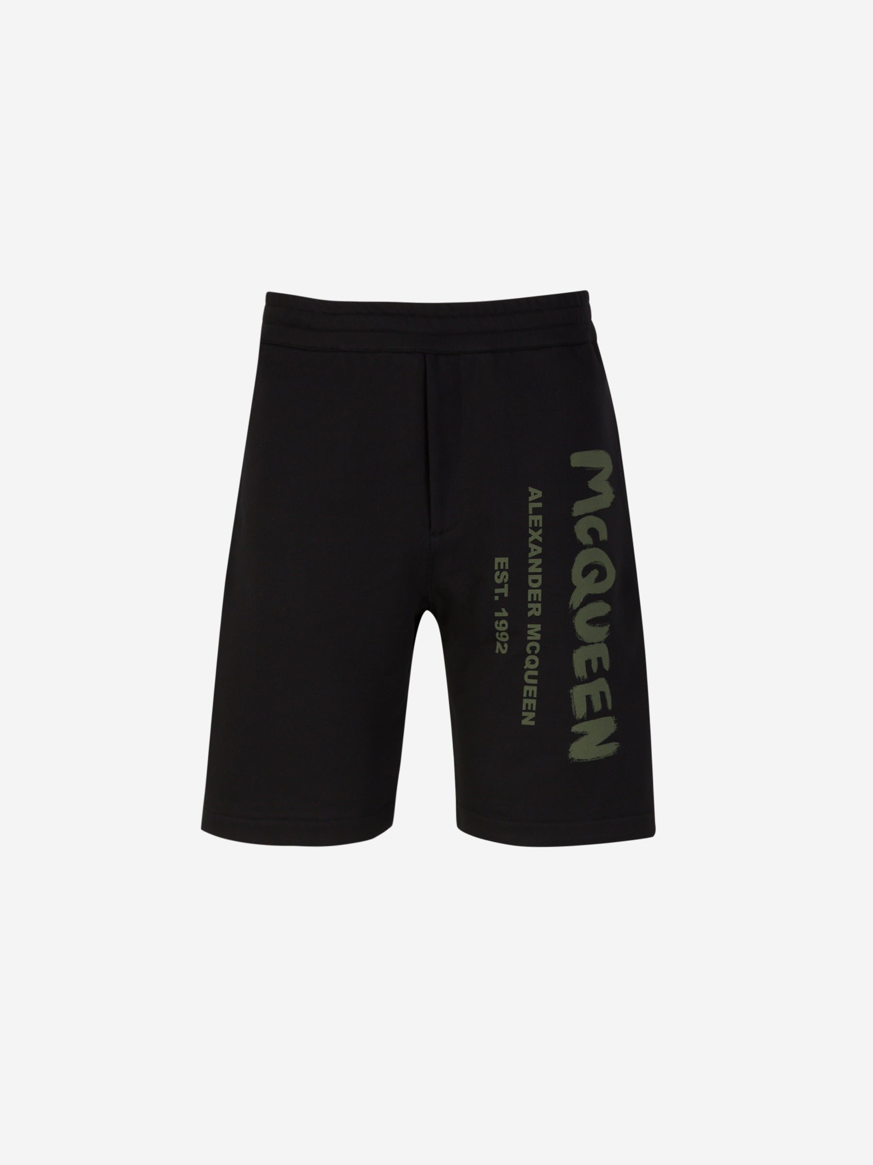 Outlet online McQueen Hombre Bermudas Joggers Logo color Negro sku 523-000916 01 - Foto 1