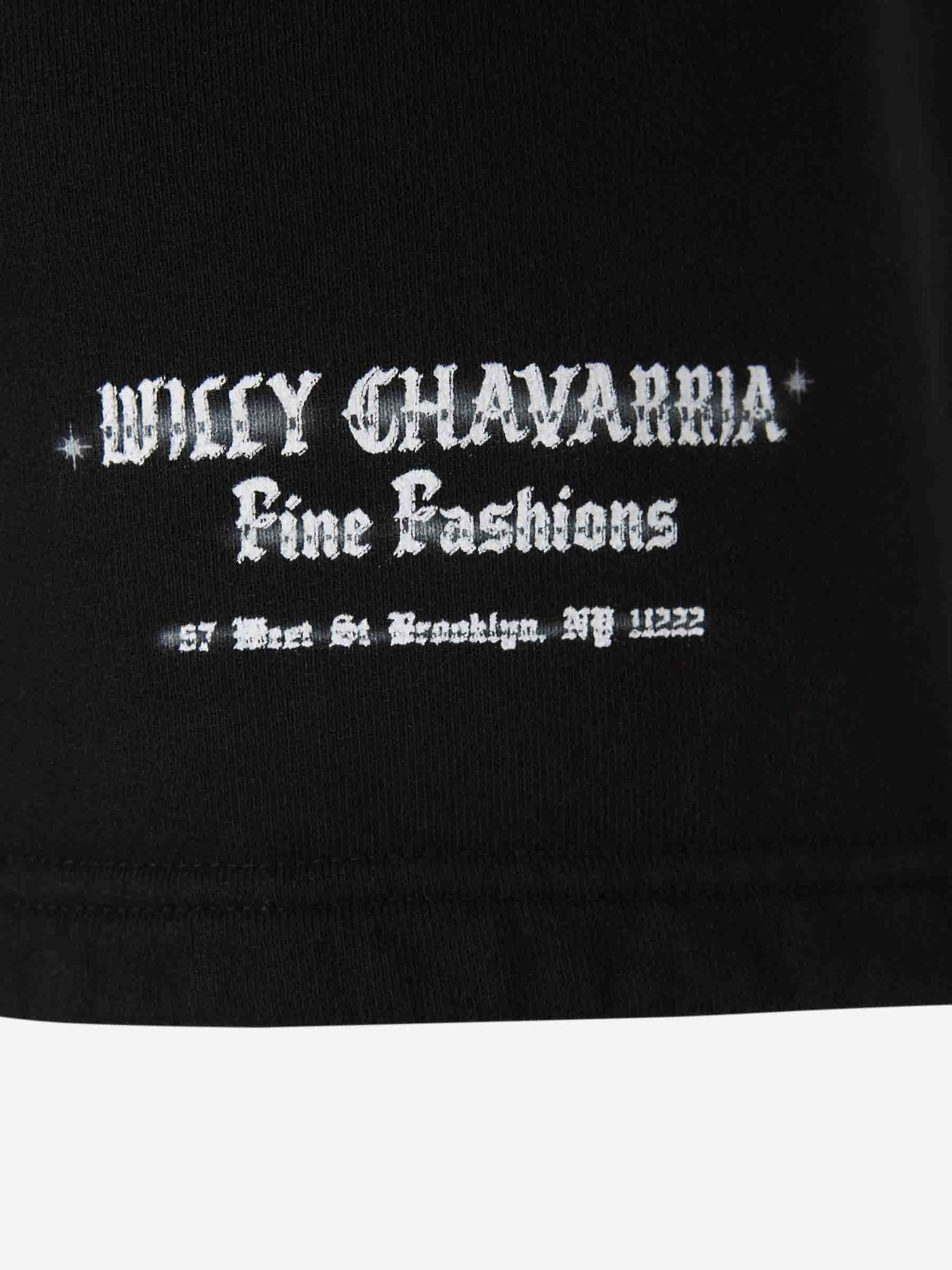 Willy Chavarria Hombre Barcelona Bermudas Logo Algodón color Negro sku 523-001054 01 - Foto 4