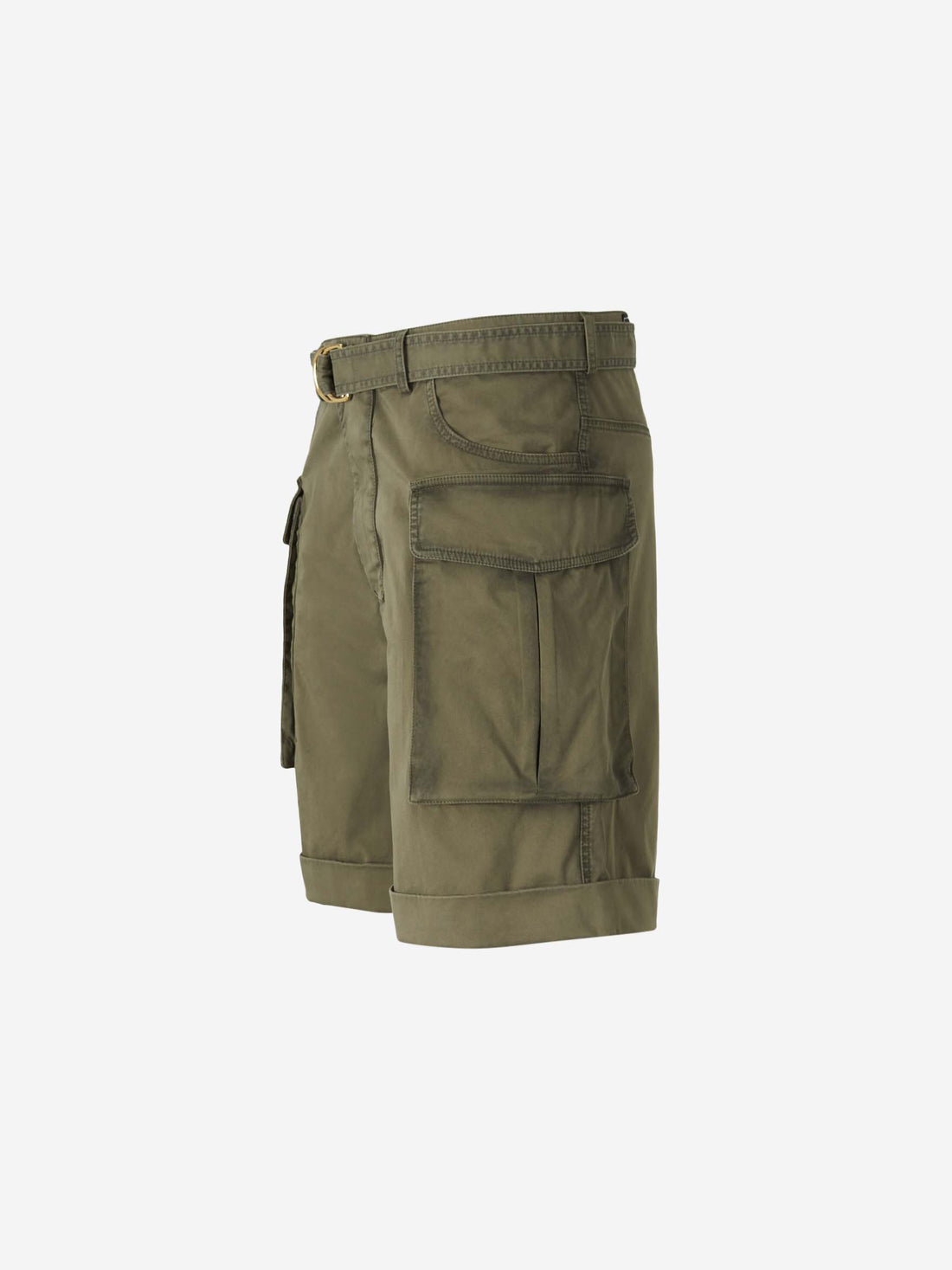 Balmain Hombre Barcelona Bermudas Cargo Algodón color Verde Militar sku 523-001096 01 - Foto 2