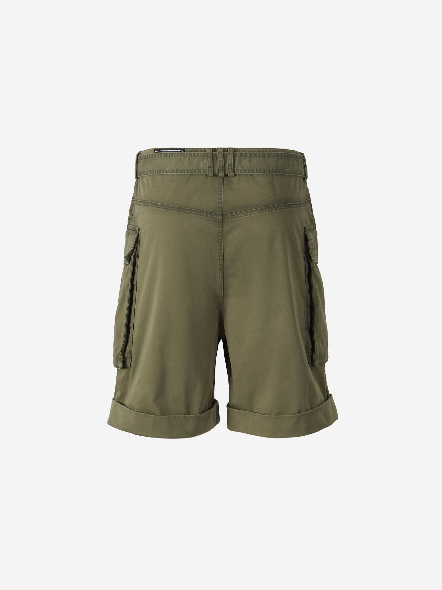 Balmain Hombre Barcelona Bermudas Cargo Algodón color Verde Militar sku 523-001096 01 - Foto 3