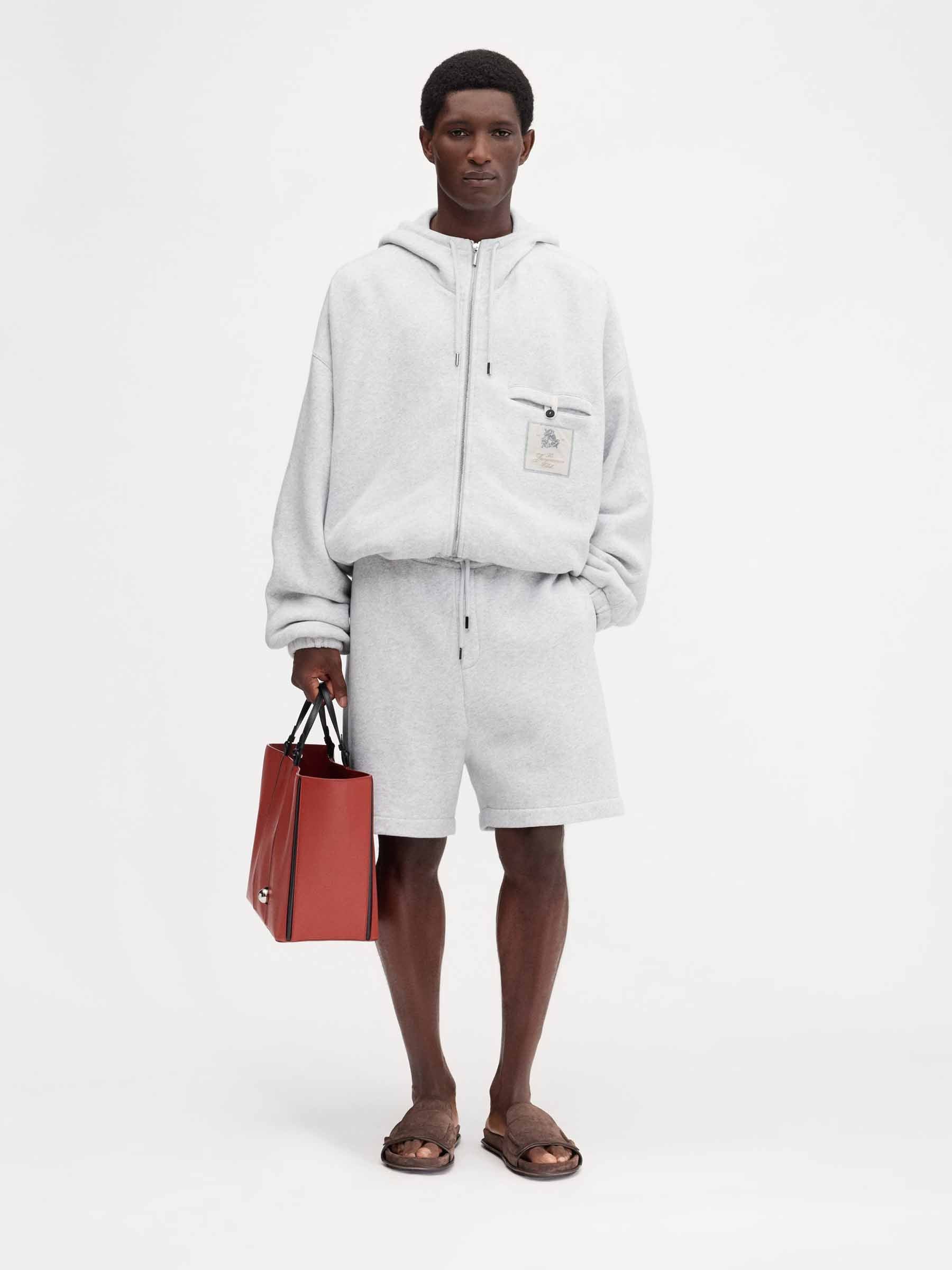 Jacquemus Hombre Barcelona Bermudas Punto Torneo color Gris Claro sku 523-001101 00 - Foto 2