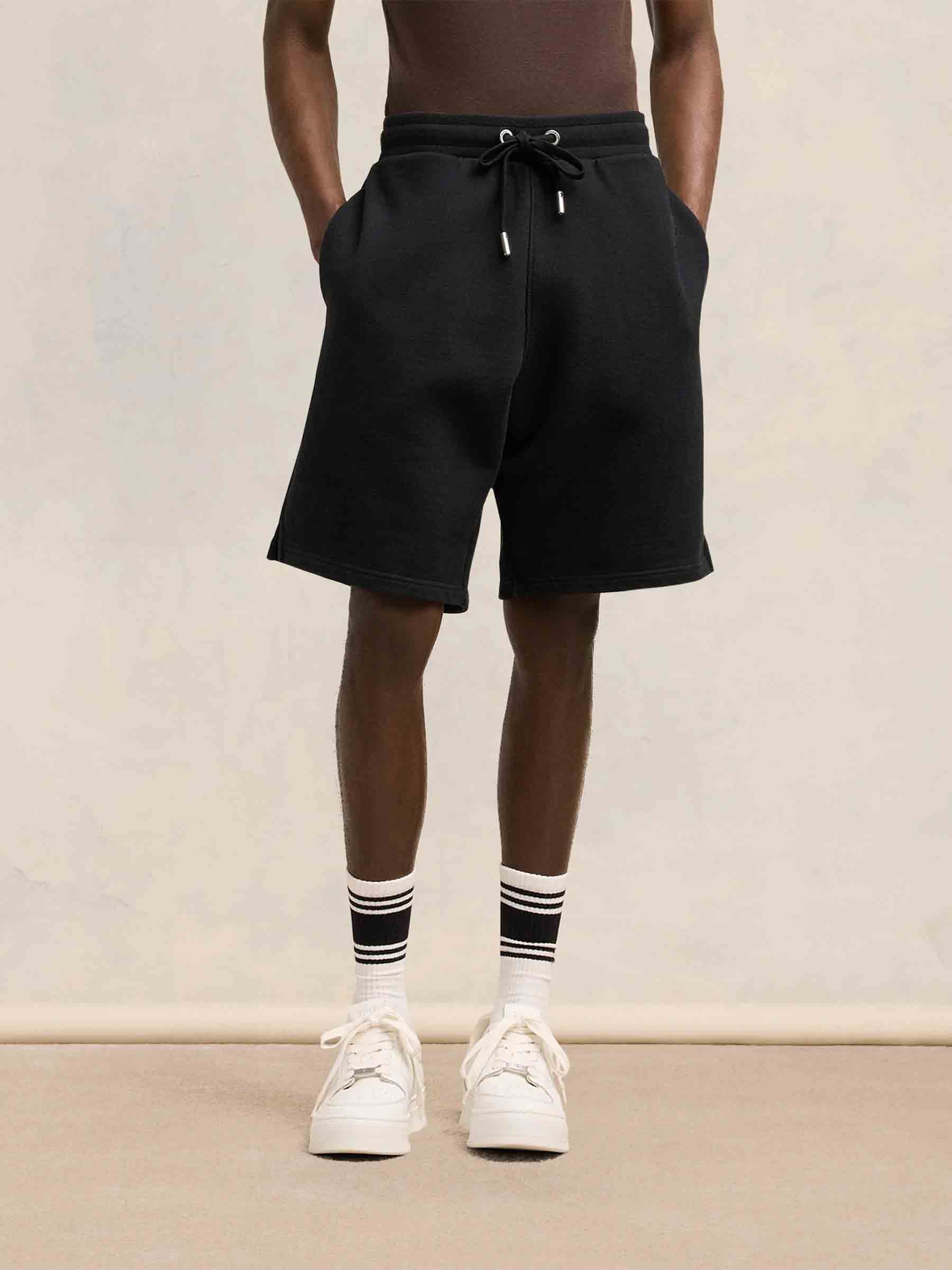 Ami Paris Hombre Barcelona Bermudas Algodón Ami de Coeur color Negro sku 523-001119 01 - Foto 2