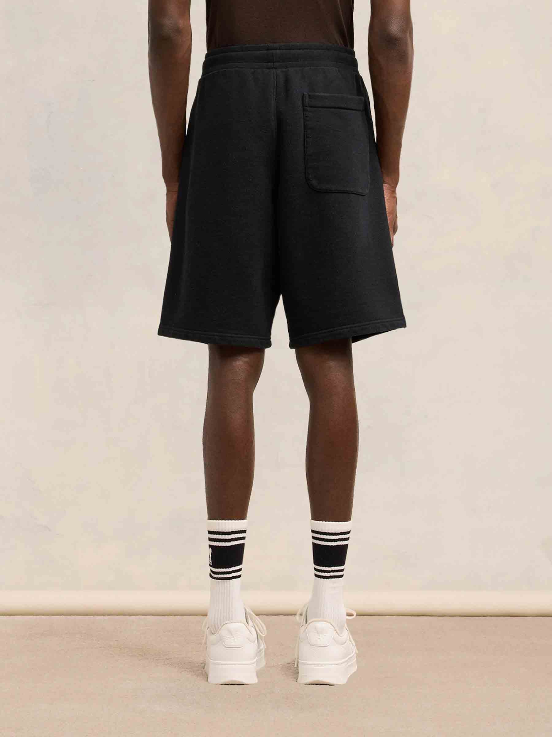 Ami Paris Hombre Barcelona Bermudas Algodón Ami de Coeur color Negro sku 523-001119 01 - Foto 3
