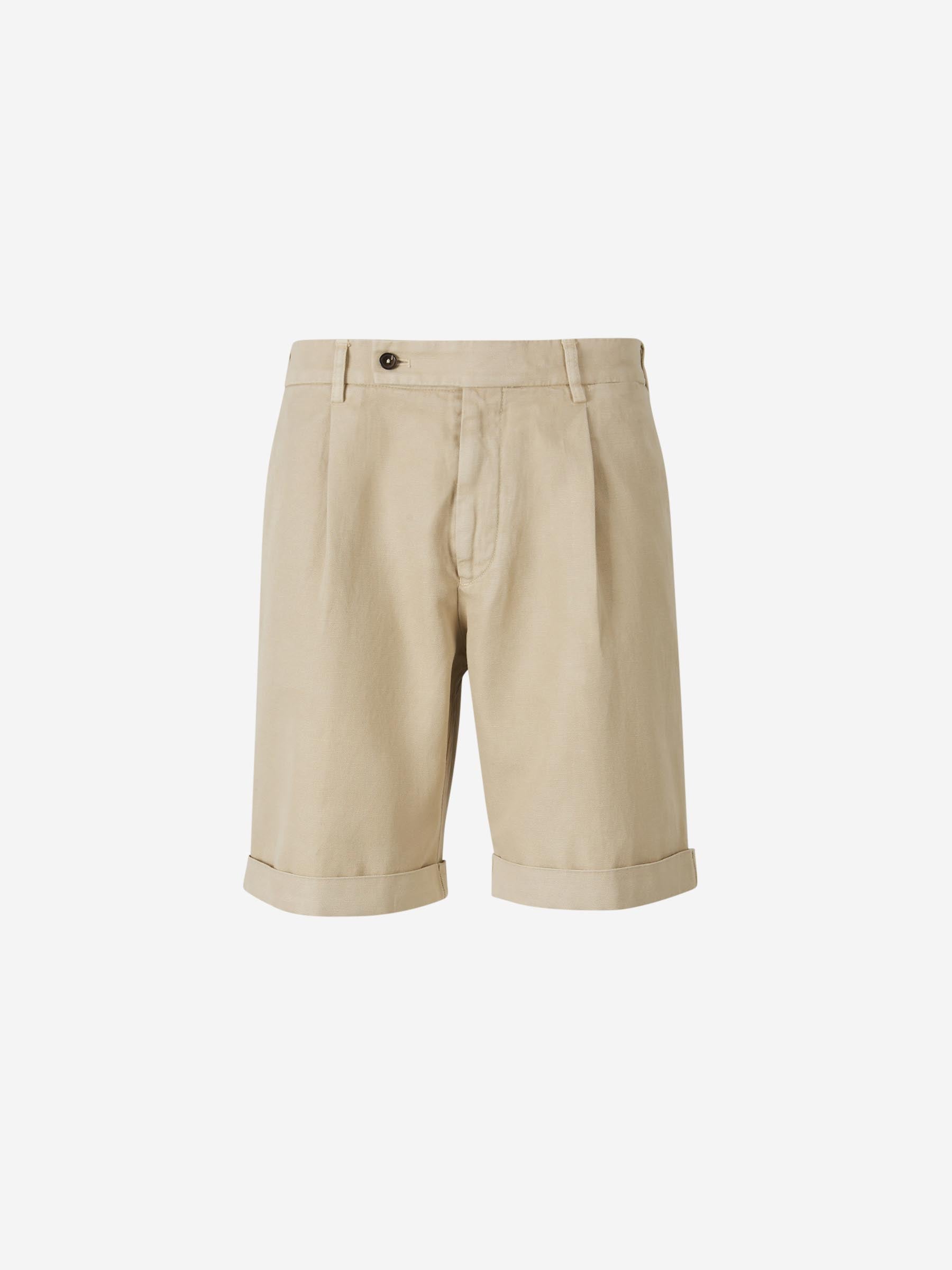 Outlet online Santa Eulalia Hombre Bermudas Rectas Lino color Beige sku 523-001135 01 - Foto 1