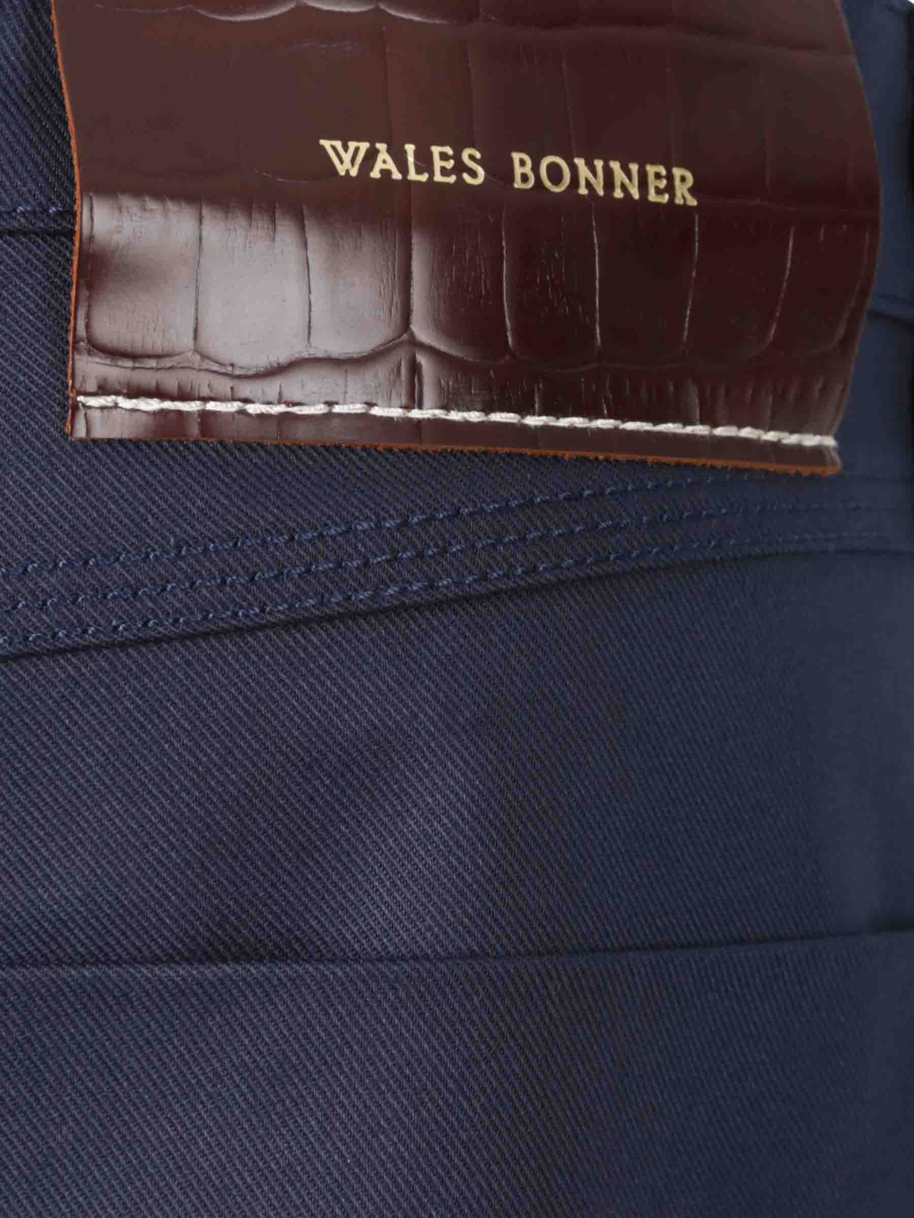 Wales Bonner Hombre Barcelona Bermudas Algodón Kingston color Azul Marino sku 523-001138 01 - Foto 3