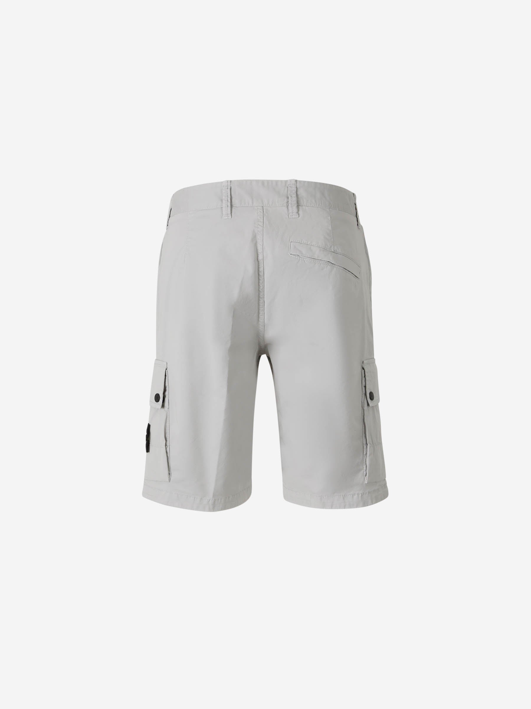 Stone Island Hombre Barcelona Bermuda Cargo Sarga color Gris Claro sku 523-001148 02 - Foto 3