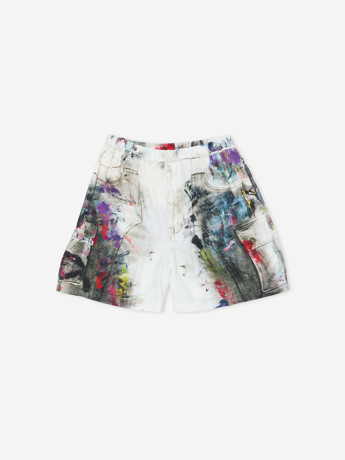 Outlet online Acne Studios Hombre Bermudas Estampadas Fluidas color Beige sku 523-001212 01 - Foto 1