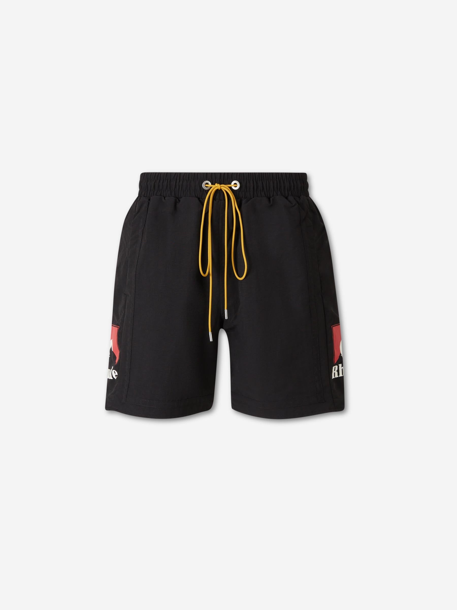 Outlet online Rhude Hombre Bermudas Nylon Logo color Negro sku 523-001231 01 - Foto 1