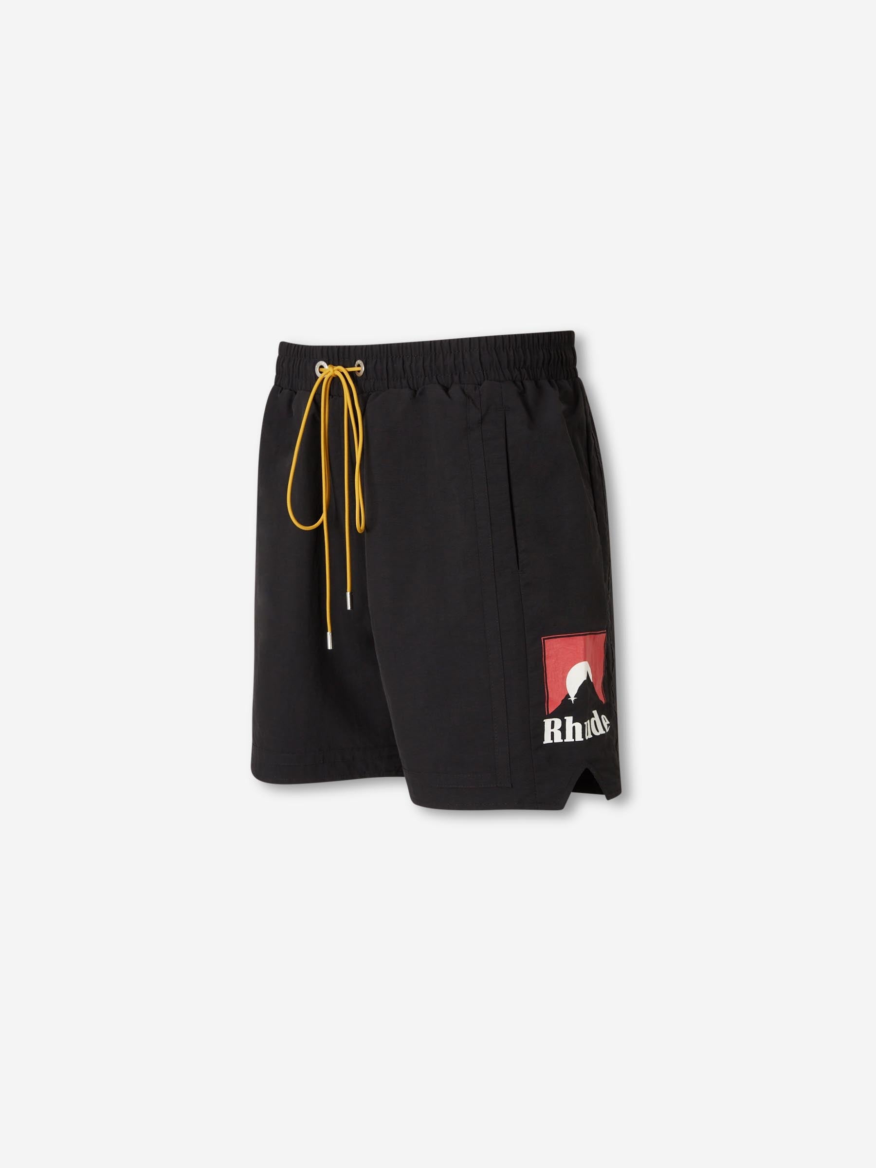 Outlet online Rhude Hombre Bermudas Nylon Logo color Negro sku 523-001231 01 - Foto 2