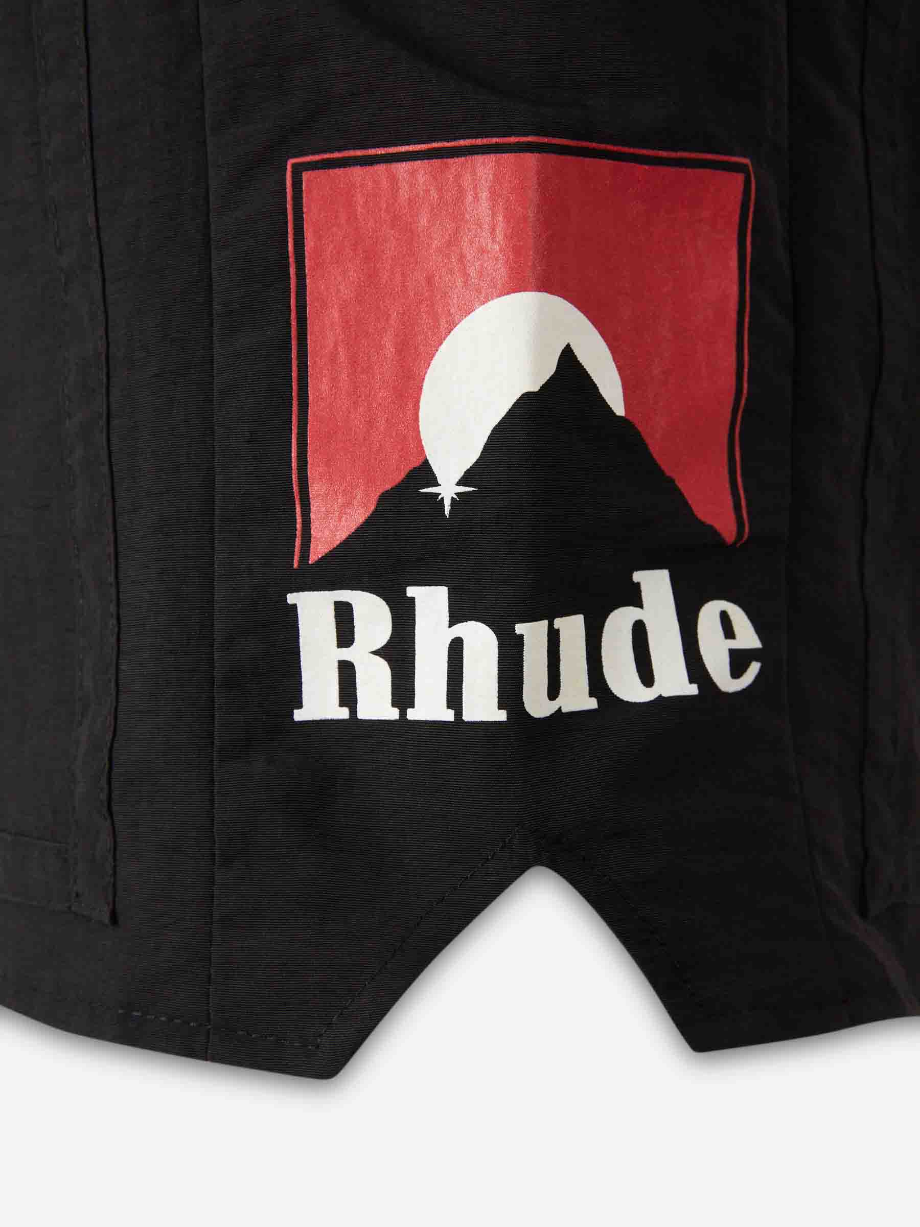 Outlet online Rhude Hombre Bermudas Nylon Logo color Negro sku 523-001231 01 - Foto 5