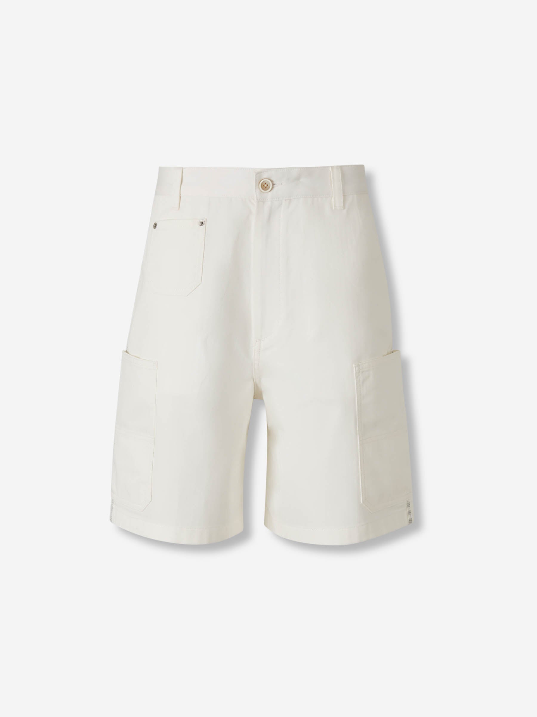 Outlet online Givenchy Hombre Bermudas Cargo Algodón color Blanco sku 523-001237 01 - Foto 1