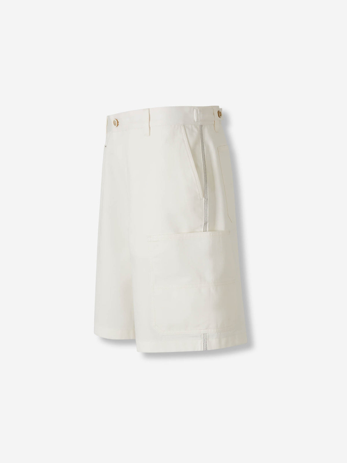 Outlet online Givenchy Hombre Bermudas Cargo Algodón color Blanco sku 523-001237 01 - Foto 3