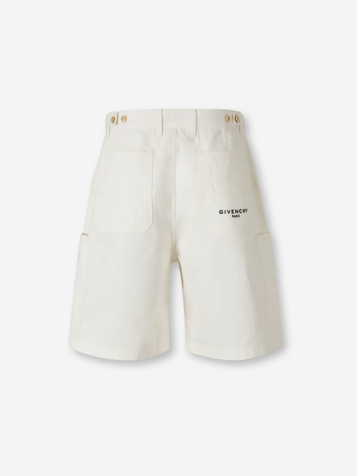 Outlet online Givenchy Hombre Bermudas Cargo Algodón color Blanco sku 523-001237 01 - Foto 4