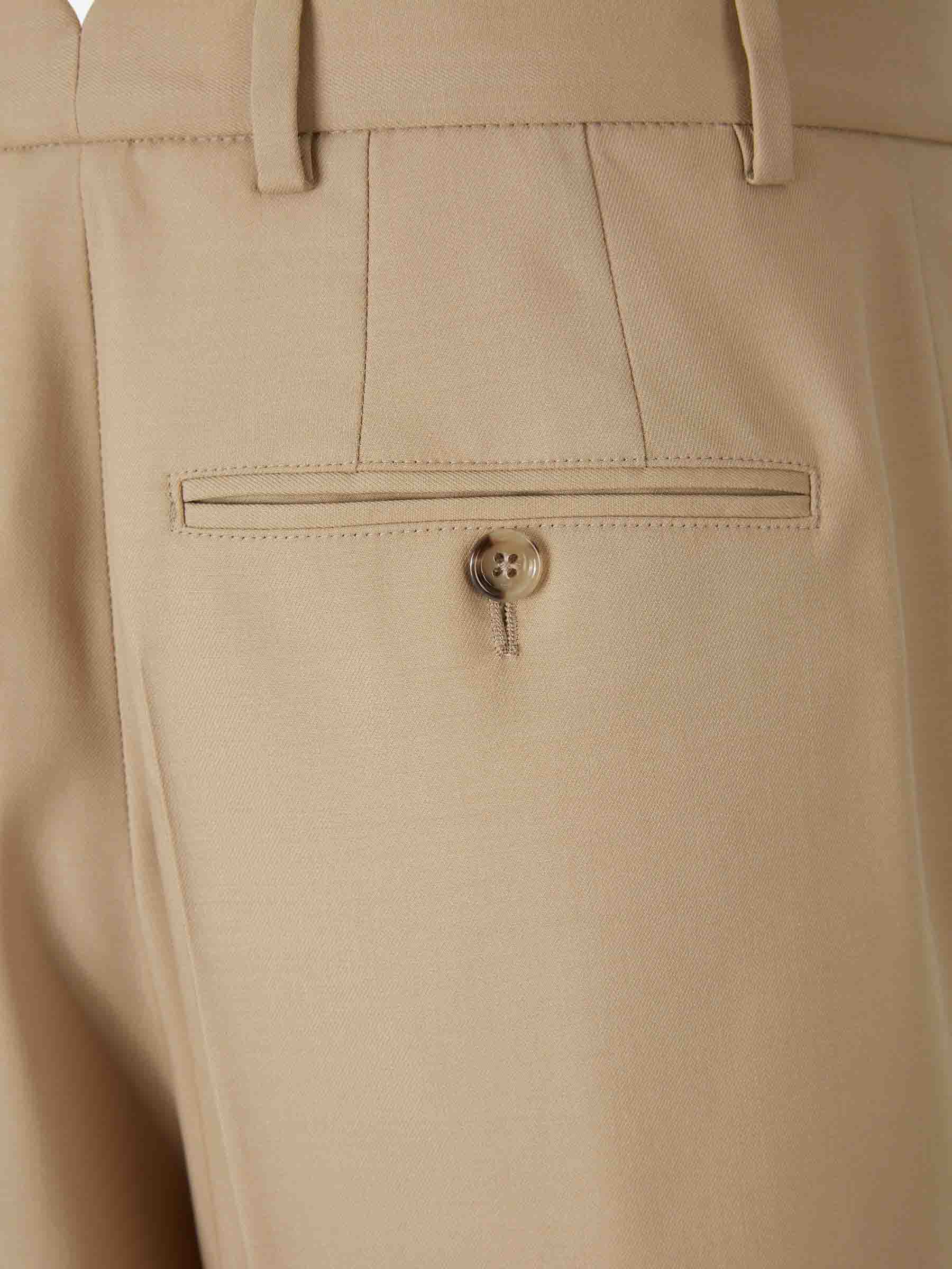 Ami Paris Hombre Barcelona Bermudas Pinzas Lana color Camel sku 523-001302 02 - Foto 5