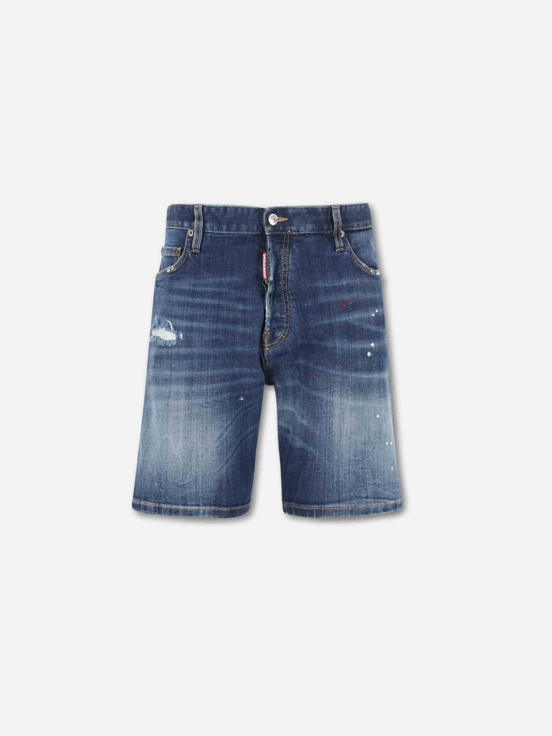 Outlet online Dsquared2 Hombre Bermudas Slim Denim color Azul Denim sku 523-001326 01 - Foto 1