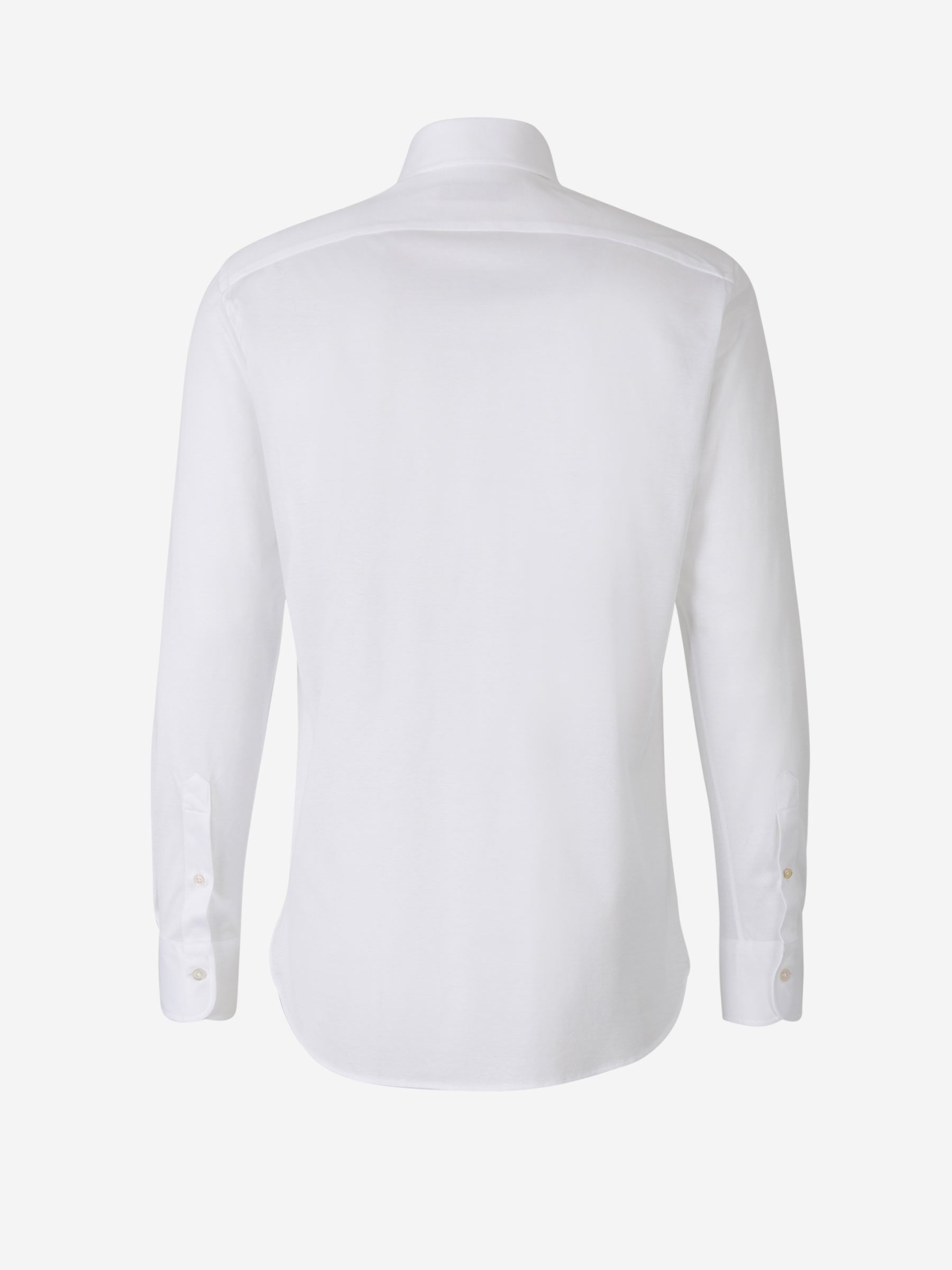 Outlet online Canali Hombre Camisa Punto Algodón color Blanco sku 531-005596 03 - Foto 2