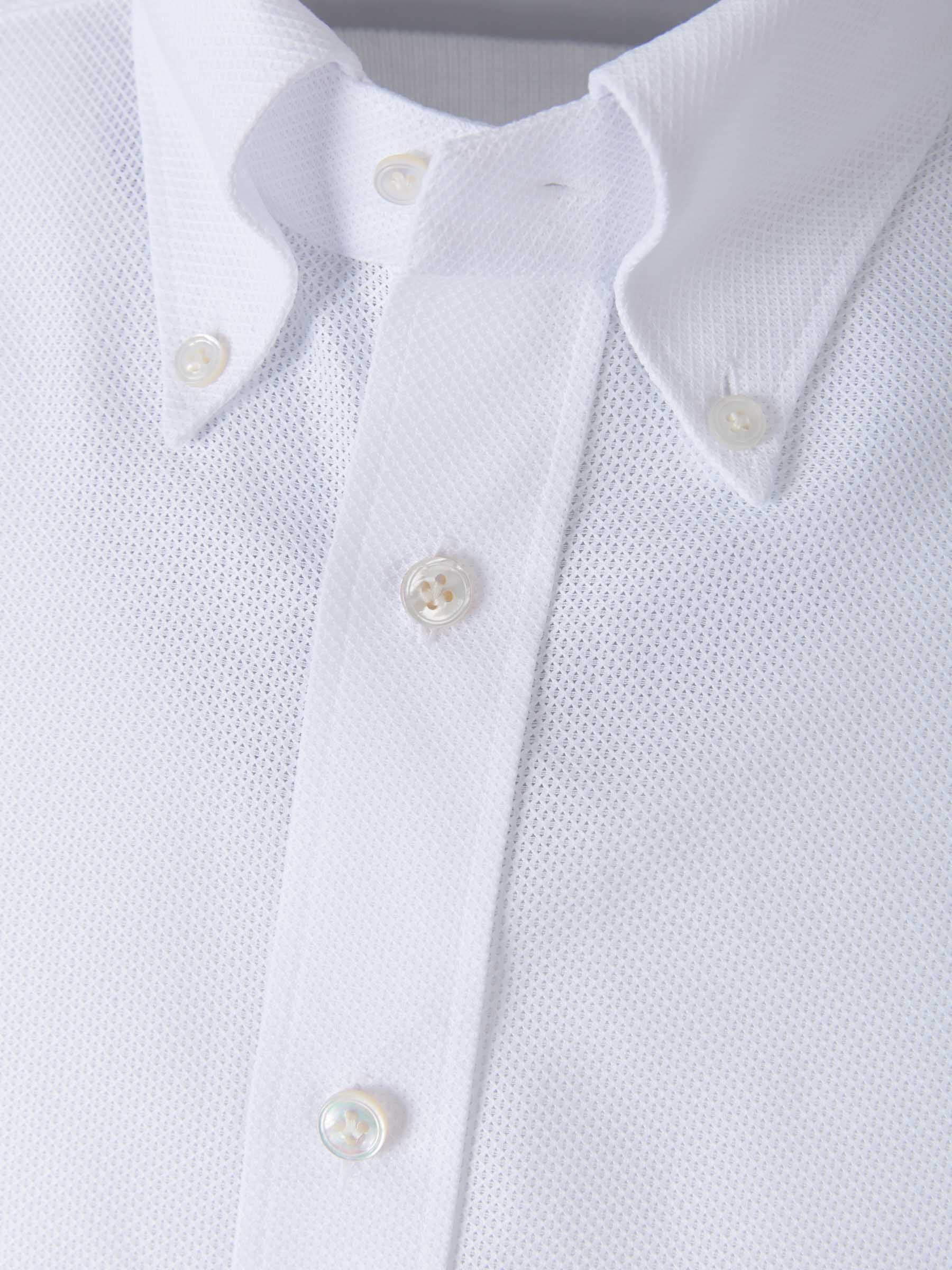 Outlet online Santa Eulalia Hombre Camisa Punto Texturizado color Blanco sku 531-005599 01 - Foto 3