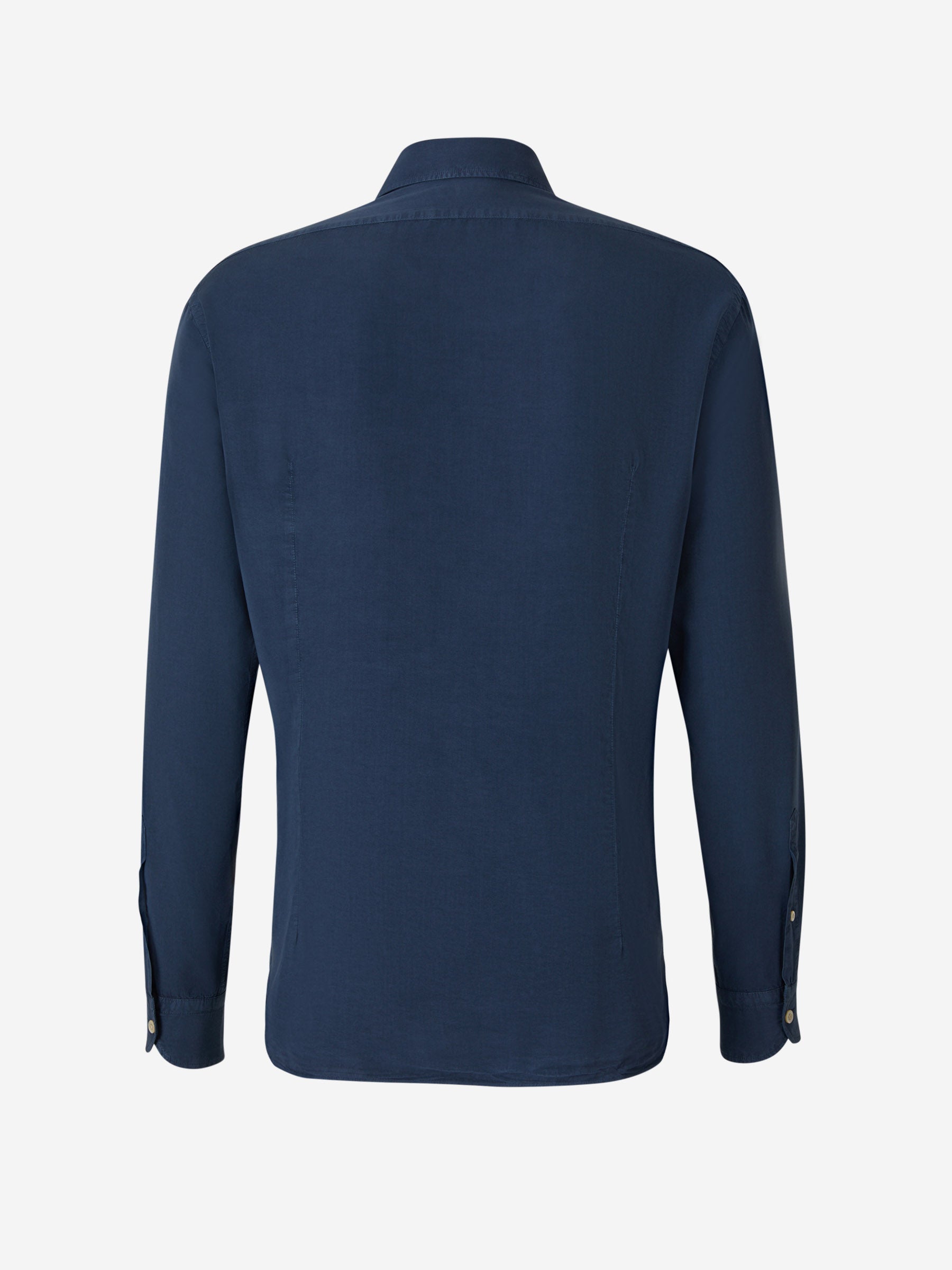 Outlet online Boglioli Hombre Camisa Fluida Lisa color Azul Noche sku 531-005831 03 - Foto 10