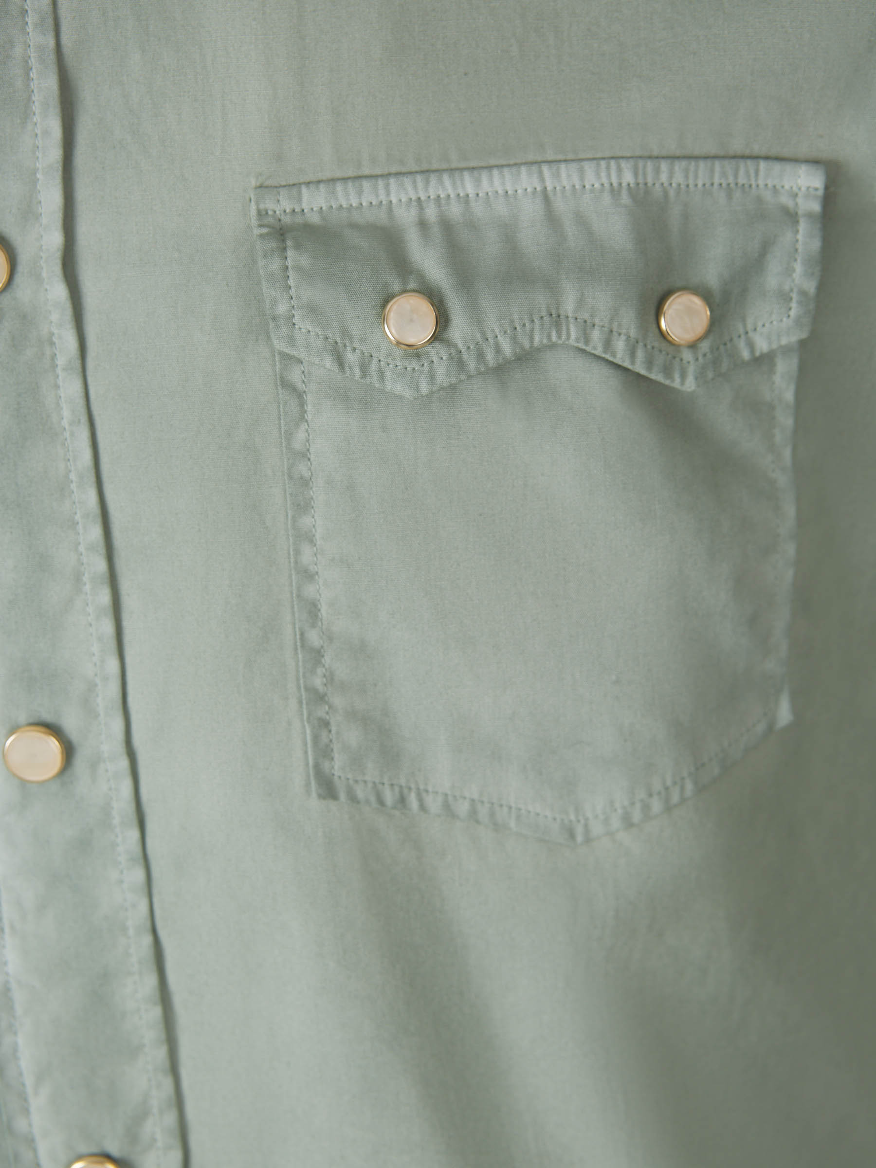 Outlet online Lardini Hombre Camisa Lisa Algodón color Verde Militar sku 531-005853 02 - Foto 7