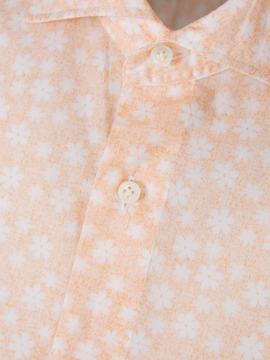 Outlet online Vincenzo di Ruggiero Hombre Camisa Floral Algodón color Salmón sku 531-005868 01 - Foto 3