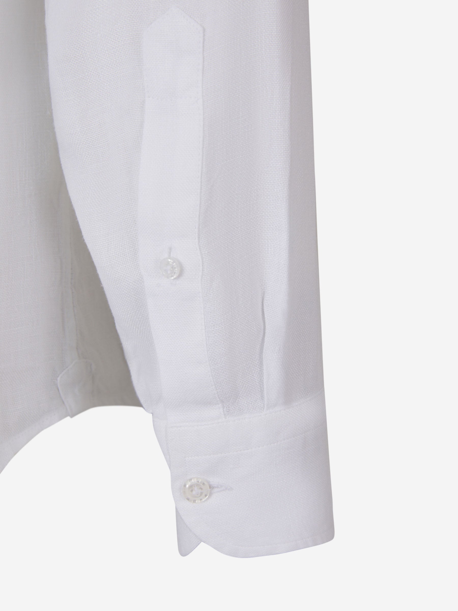 Outlet online Santa Eulalia Hombre Camisa Lino Lisa color Blanco sku 531-005906 01 - Foto 4