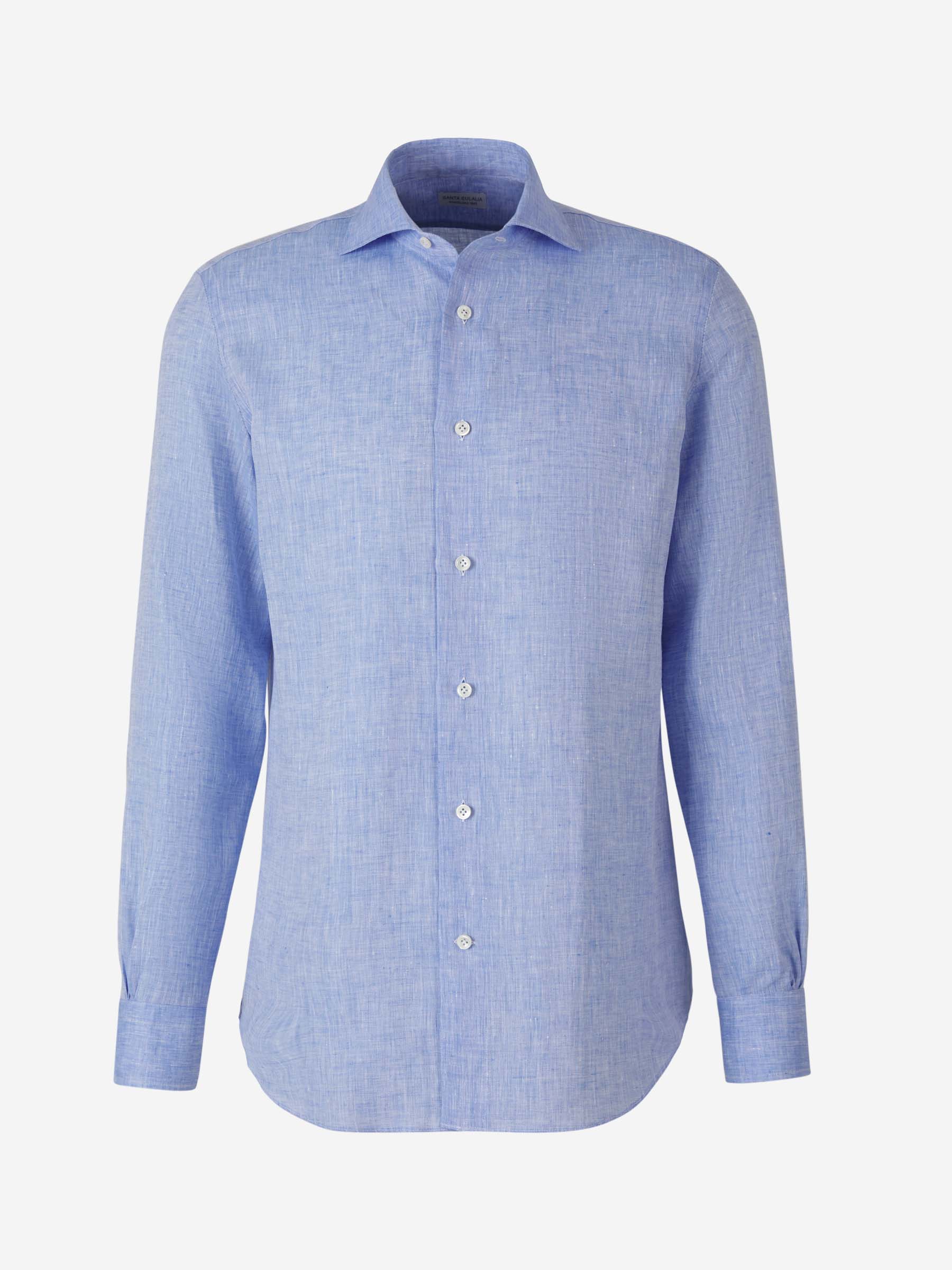 Outlet online Santa Eulalia Hombre Camisa Lino color Blanco sku 531-005937 01 - Foto 8