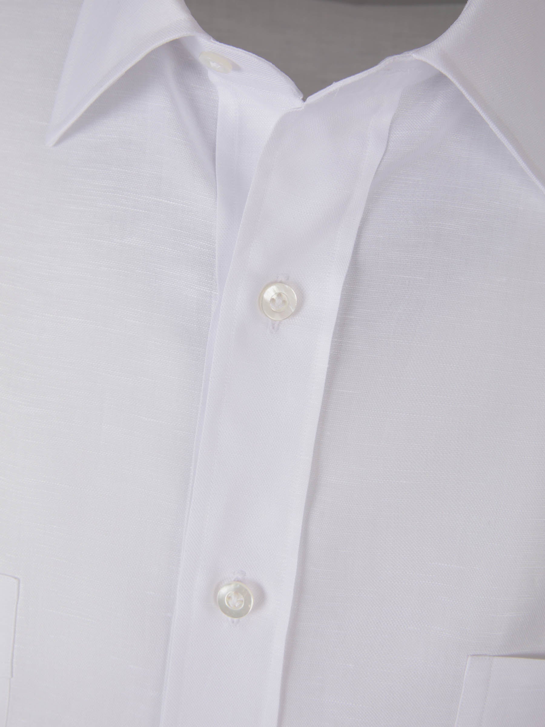 Outlet online Fray Hombre Camisa Algodón Y Lino color Blanco sku 531-005957 01 - Foto 3