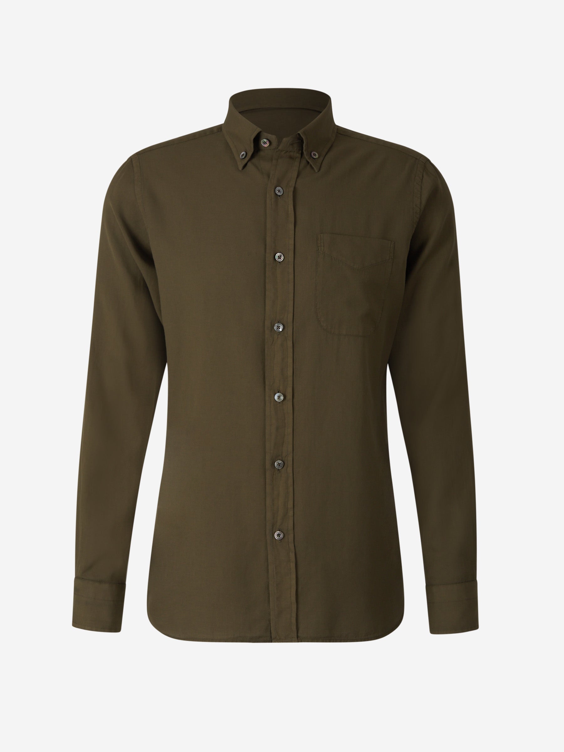Outlet online Tom Ford Hombre Camisa Sliim Cashmere color Marrón sku 531-005987 01 - Foto 1