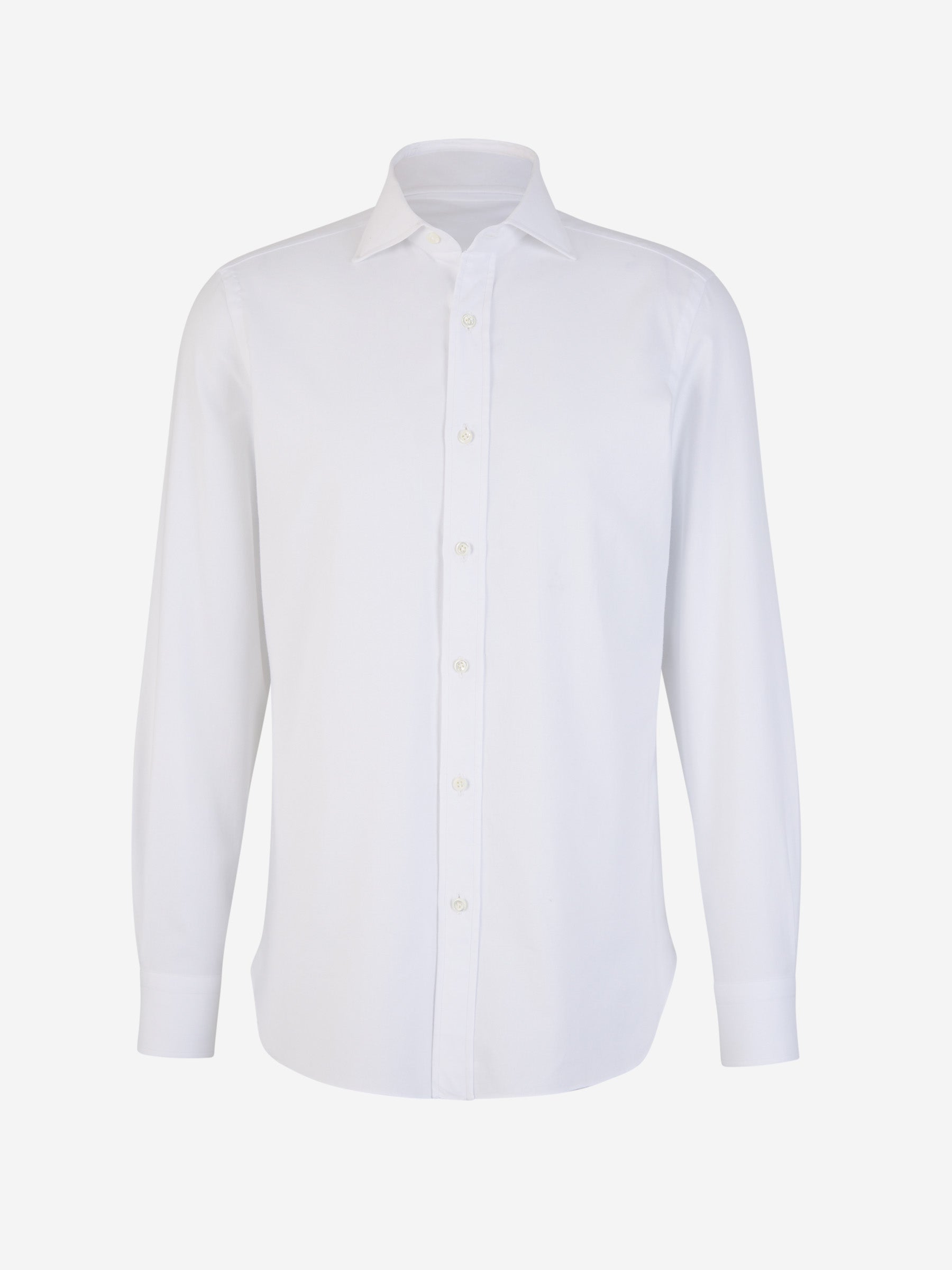 Outlet online Borrelli Hombre Camisa Lisa Algodón color Blanco sku 531-006029 01 - Foto 1