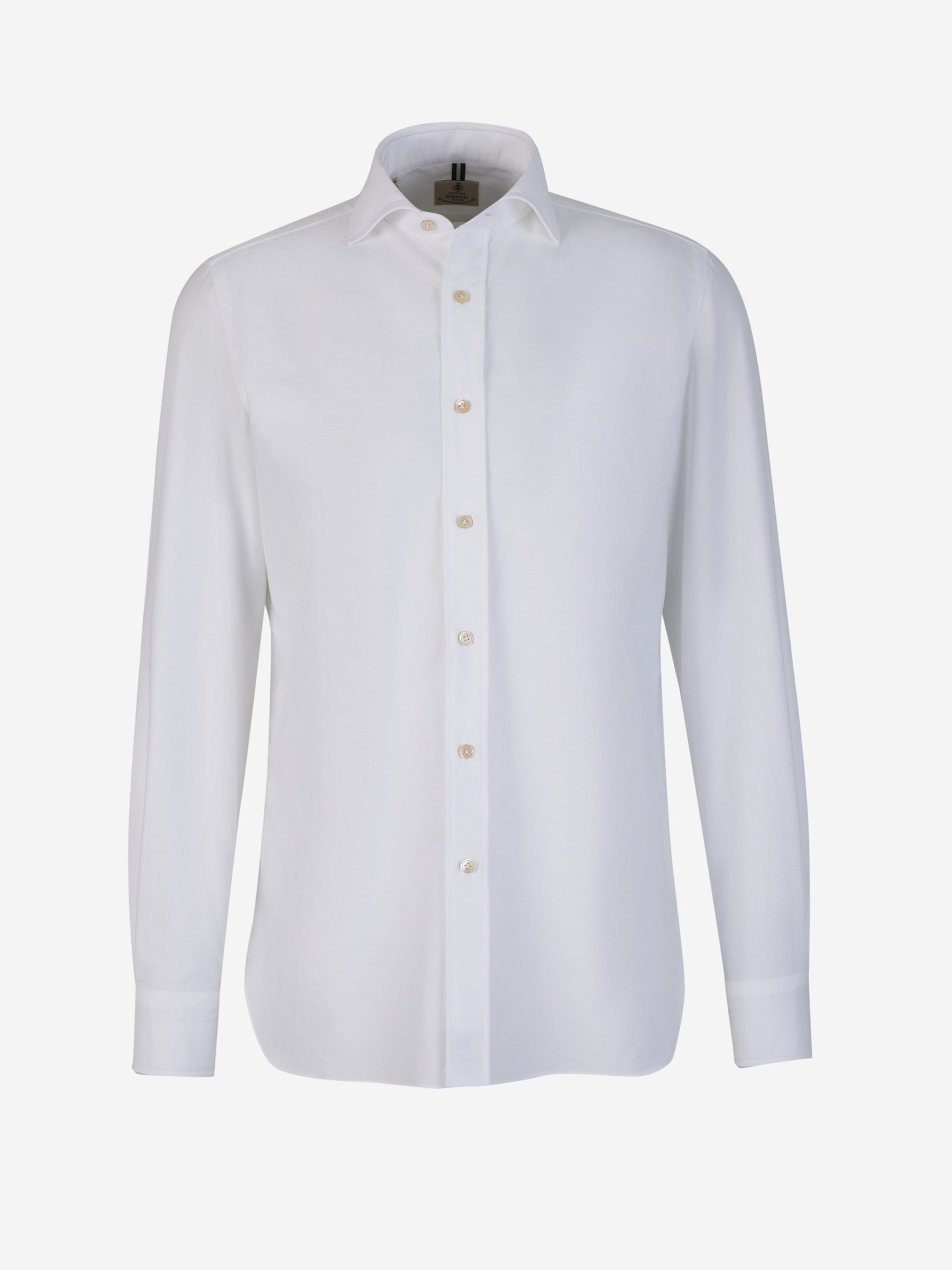 Outlet online Borrelli Hombre Camisa Oxford Algodón color Blanco sku 531-006035 01 - Foto 1