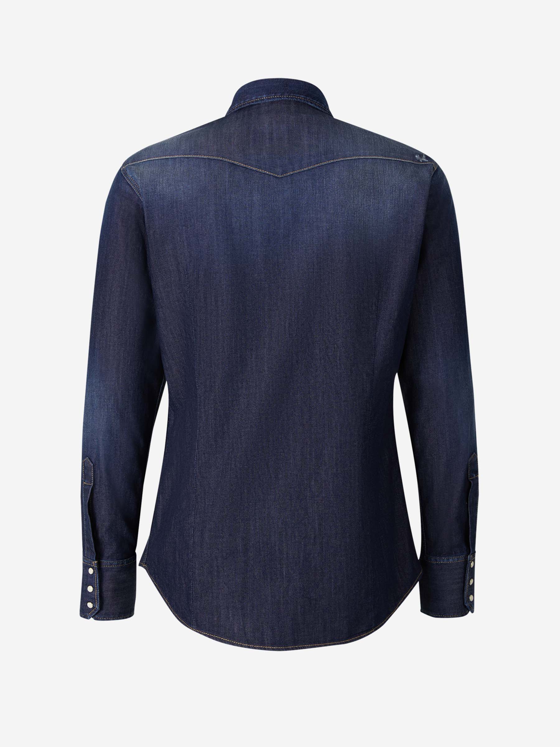Outlet online Dsquared2 Hombre Camisa Denim Logo color Azul Cobalto sku 531-006047 01 - Foto 2