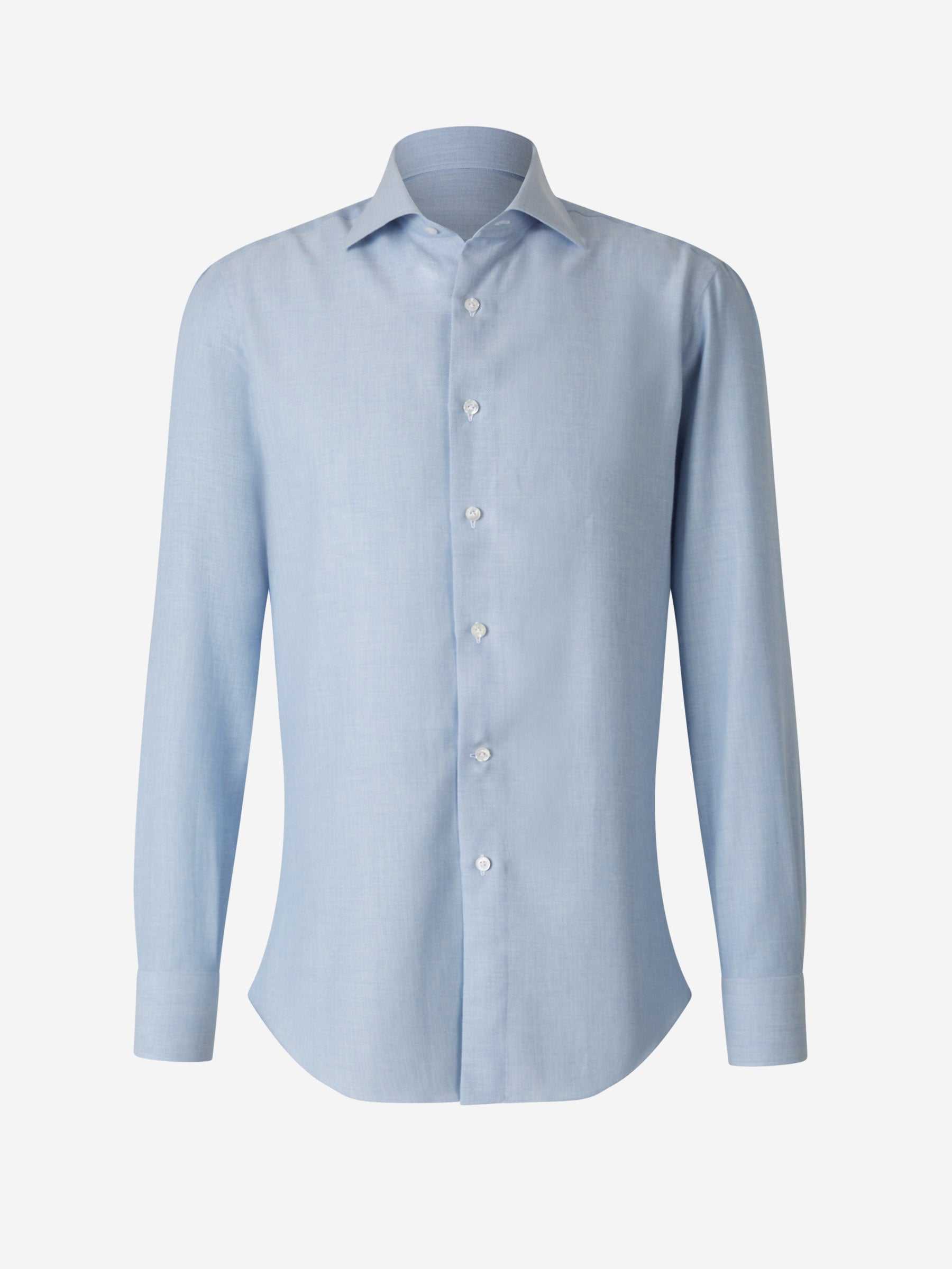 Outlet online Fray Hombre Camisa Algodón Y Cashmere color Azul sku 531-006070 03 - Foto 5