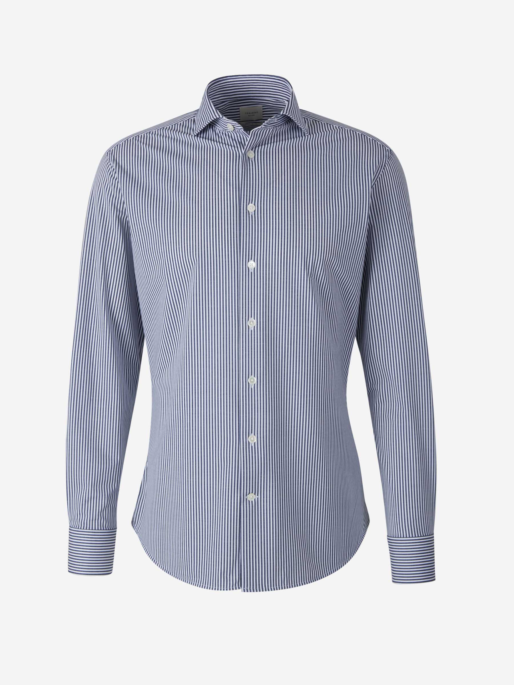 Outlet online Traiano Milano Hombre Camisa Motivo Rayas color Azul Denim sku 531-006077 01 - Foto 1
