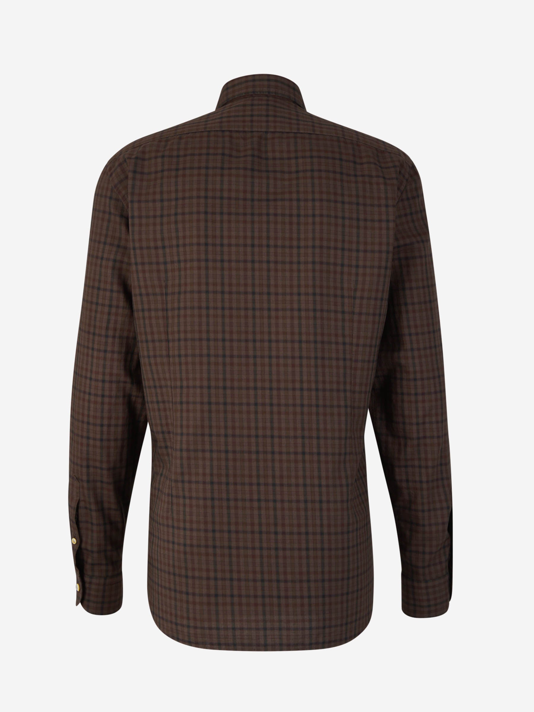 Outlet online Vincenzo di Ruggiero Hombre Camisa Motivo Cuadros color Azul Marino sku 531-006087 01 - Foto 6