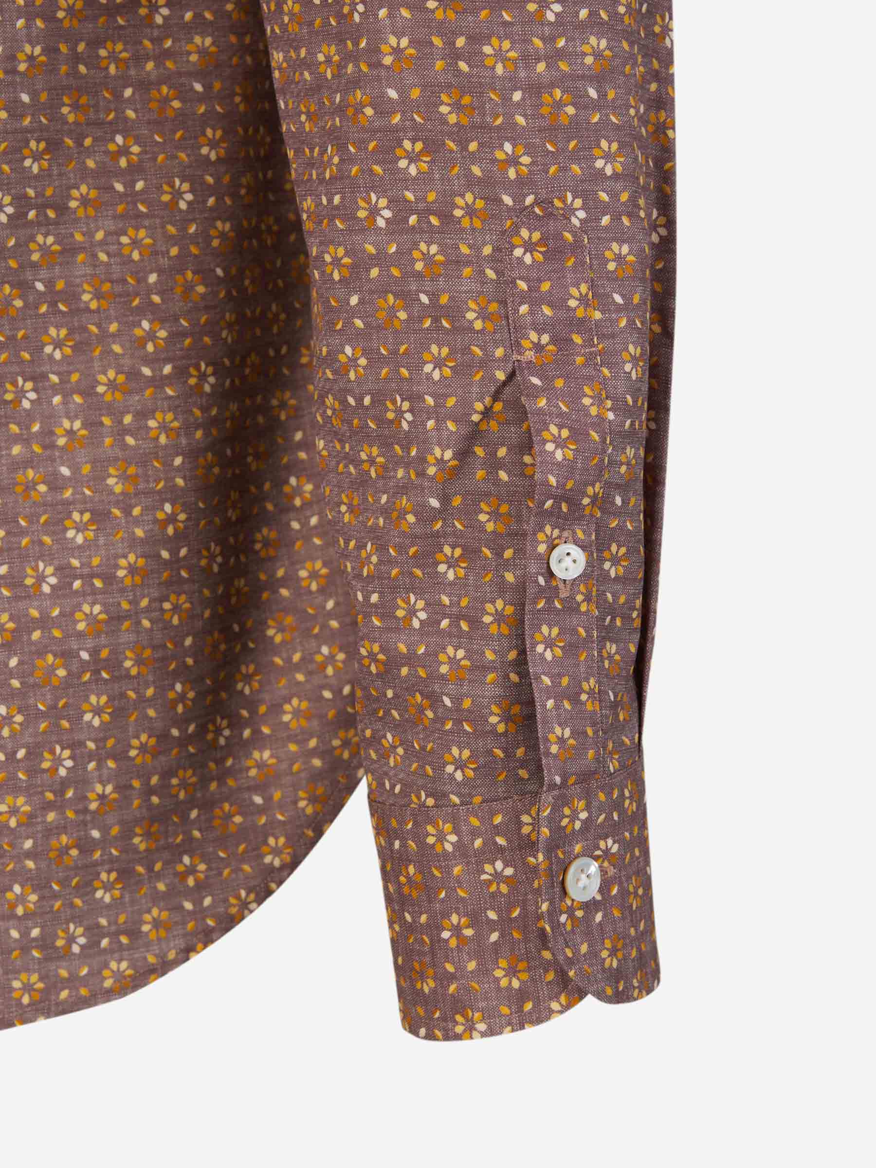 Outlet online Vincenzo di Ruggiero Hombre Camisa Algodón Estampada color Marron sku 531-006088 02 - Foto 8