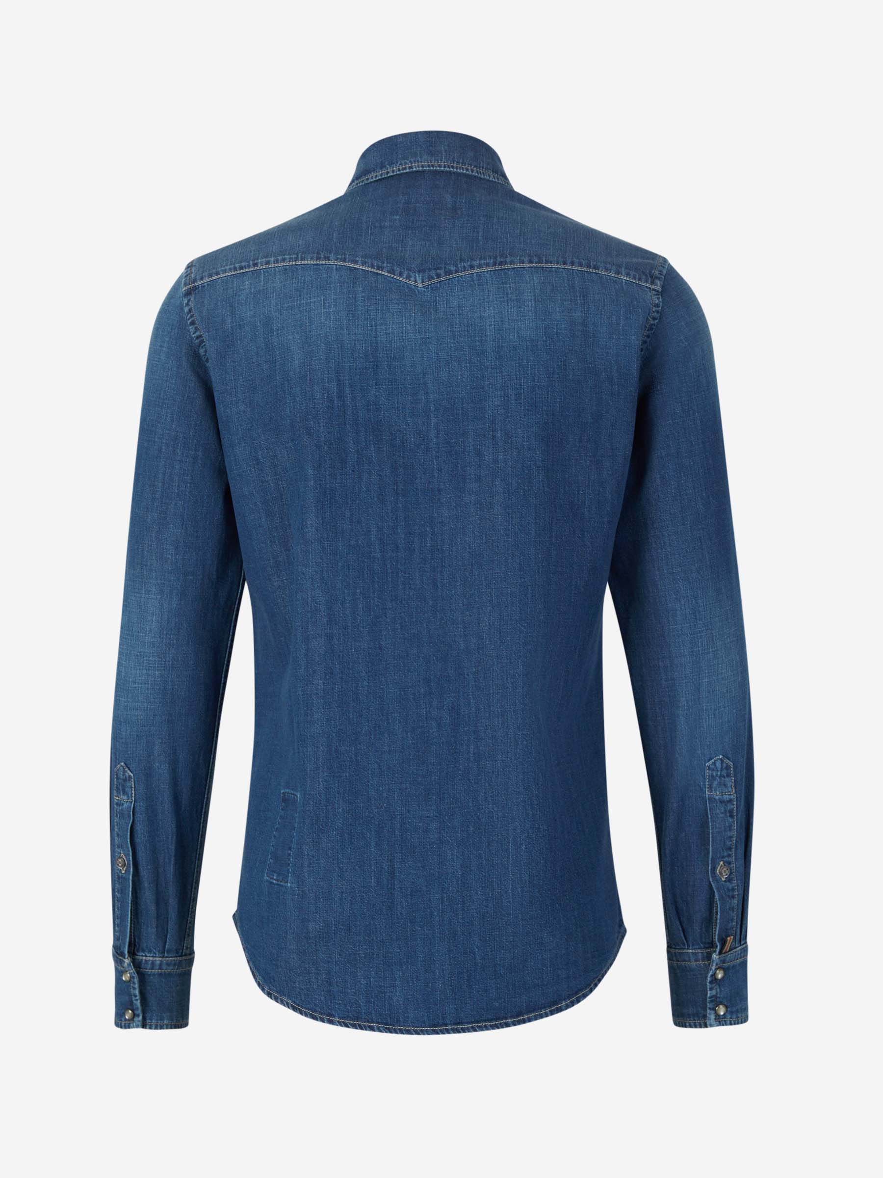 Outlet online Jacob Cohën Hombre Camisa Denim Algodón color Azul Denim sku 531-006090 01 - Foto 2