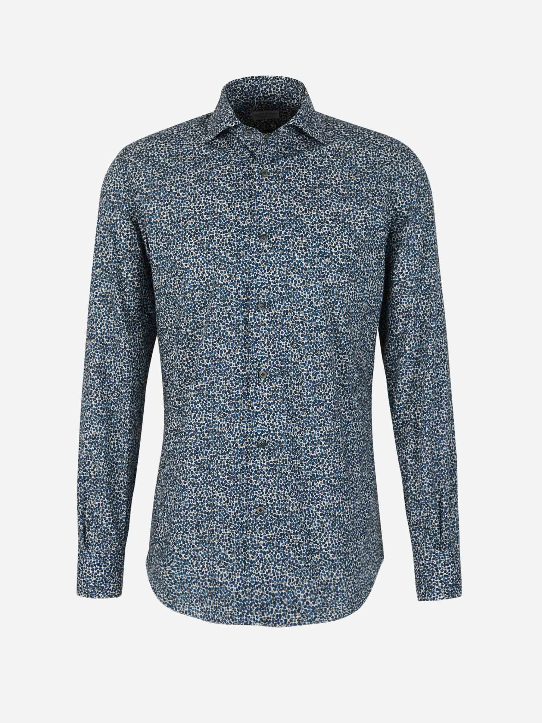 Outlet online Santa Eulalia Hombre Camisa Algodon Estampada color Azul Noche sku 531-006095 01 - Foto 1