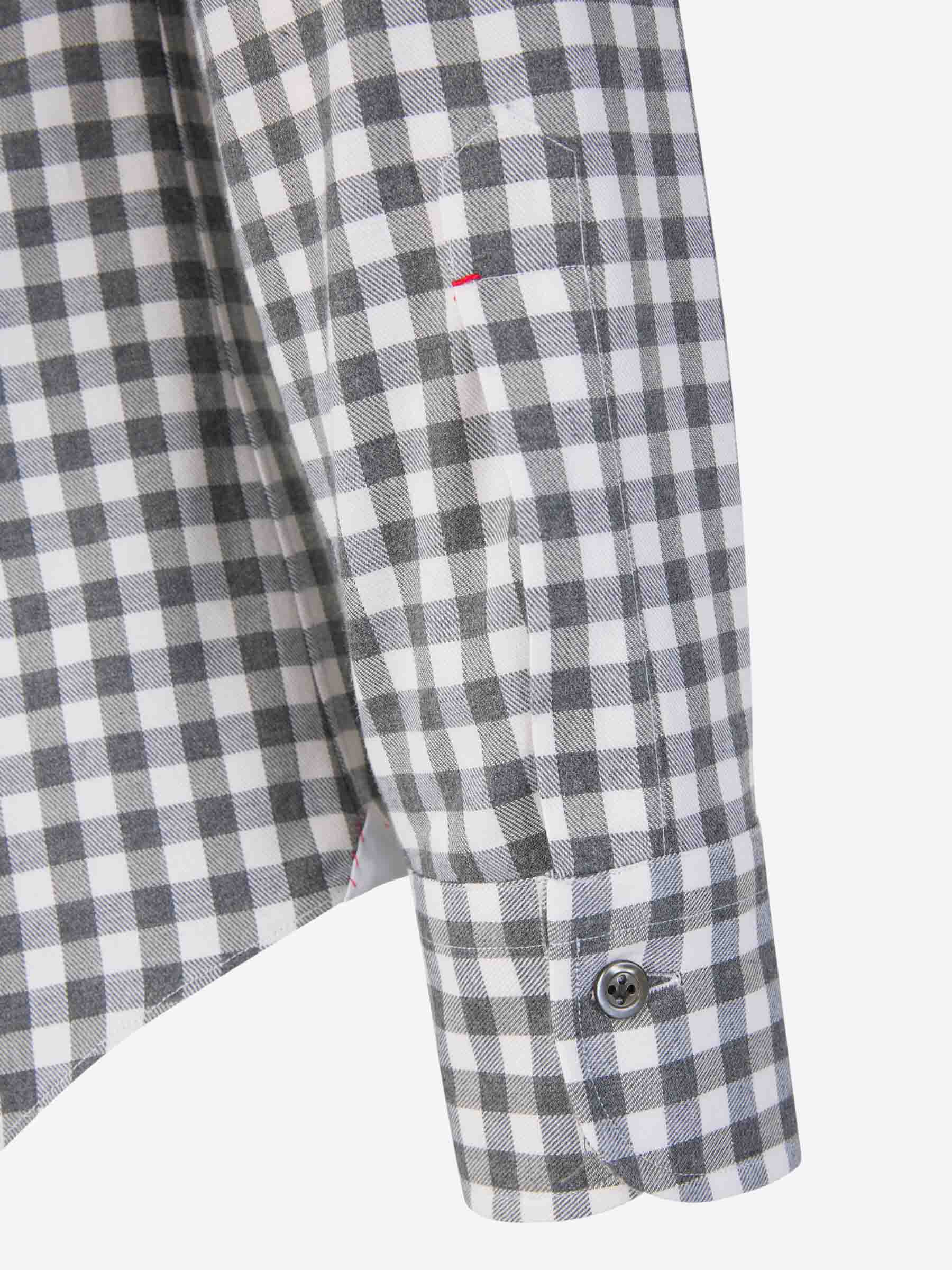 Outlet online Santa Eulalia Hombre Camisa Motivo Cuadros color Gris Carbon sku 531-006101 01 - Foto 4