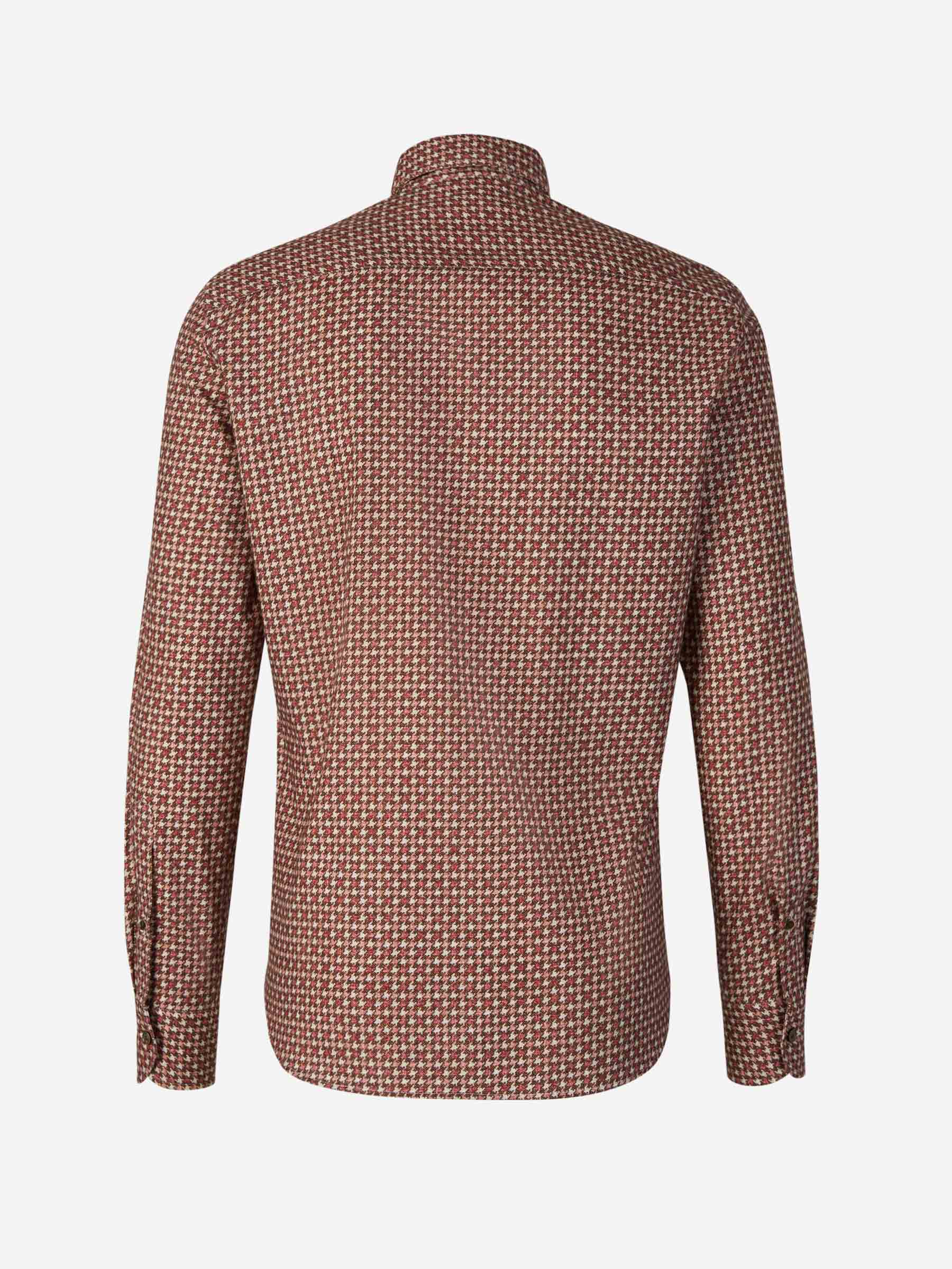 Outlet online Santa Eulalia Hombre Camisa Algodón Pata de Gallo color Marron sku 531-006111 01 - Foto 6