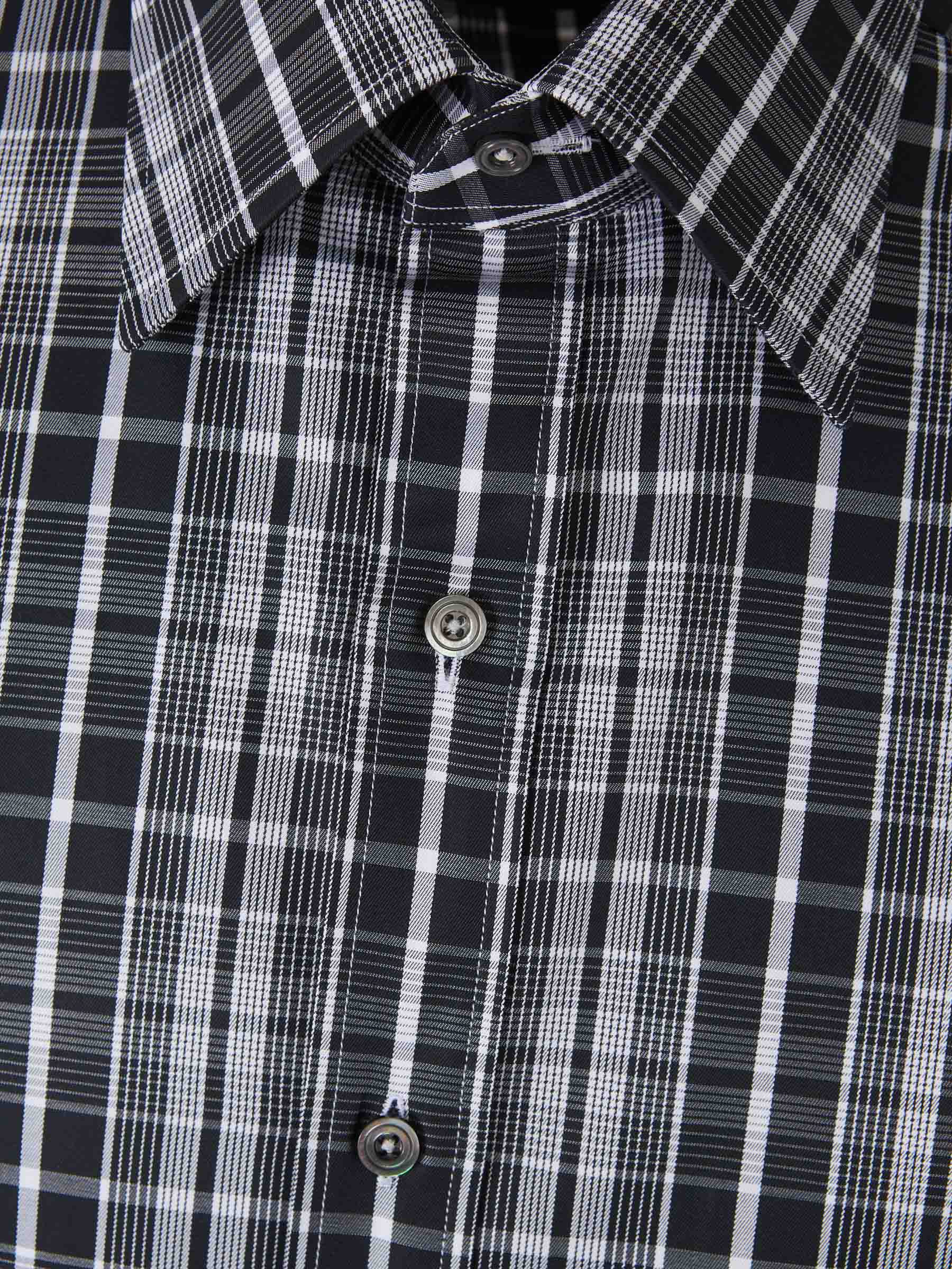 Tom Ford Hombre Barcelona Camisa Motivo Cuadros color Blanco y Negro sku 531-006285 01 - Foto 3