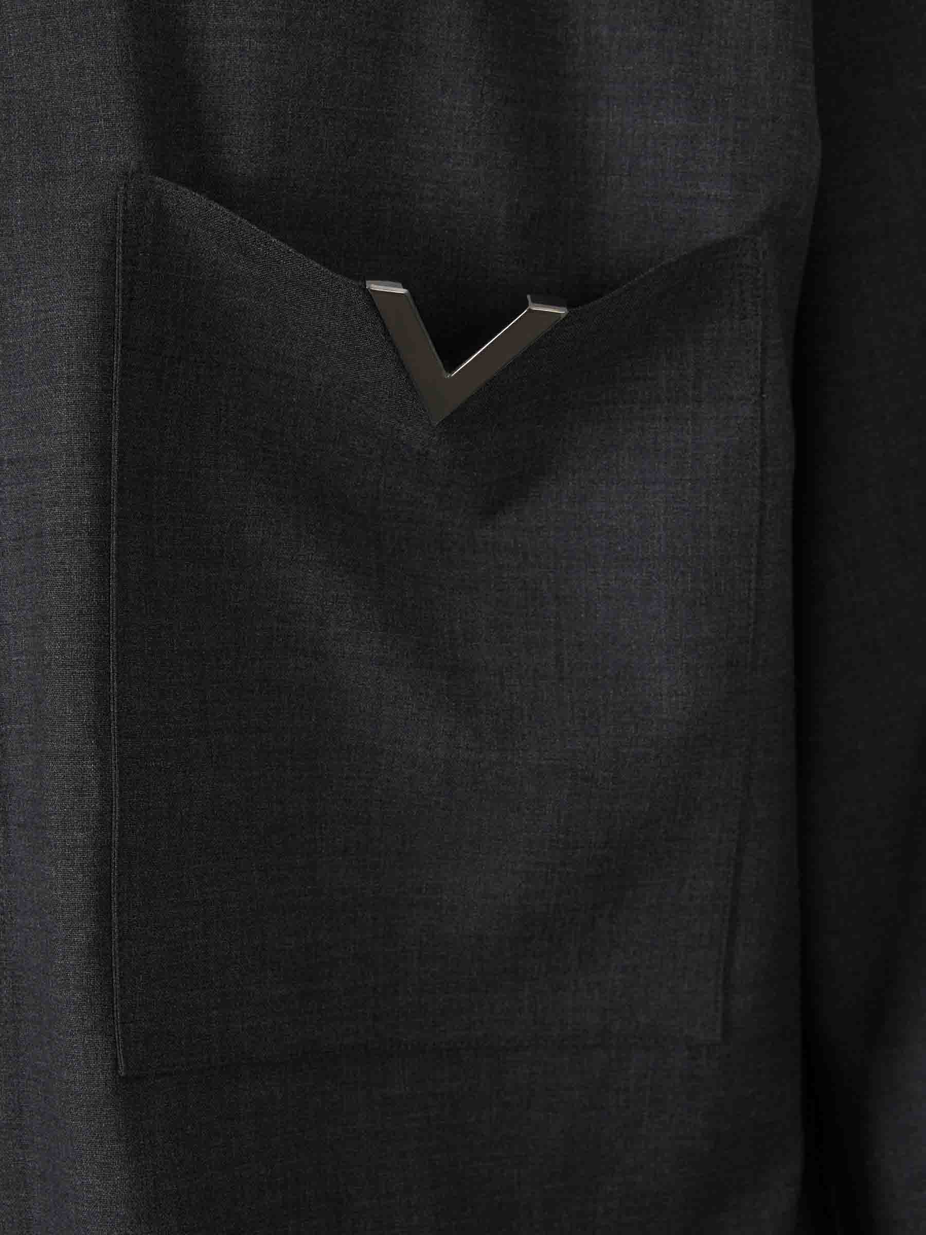 Valentino Hombre Barcelona Camisa Lana Logo color Gris Antracita sku 531-006296 01 - Foto 4