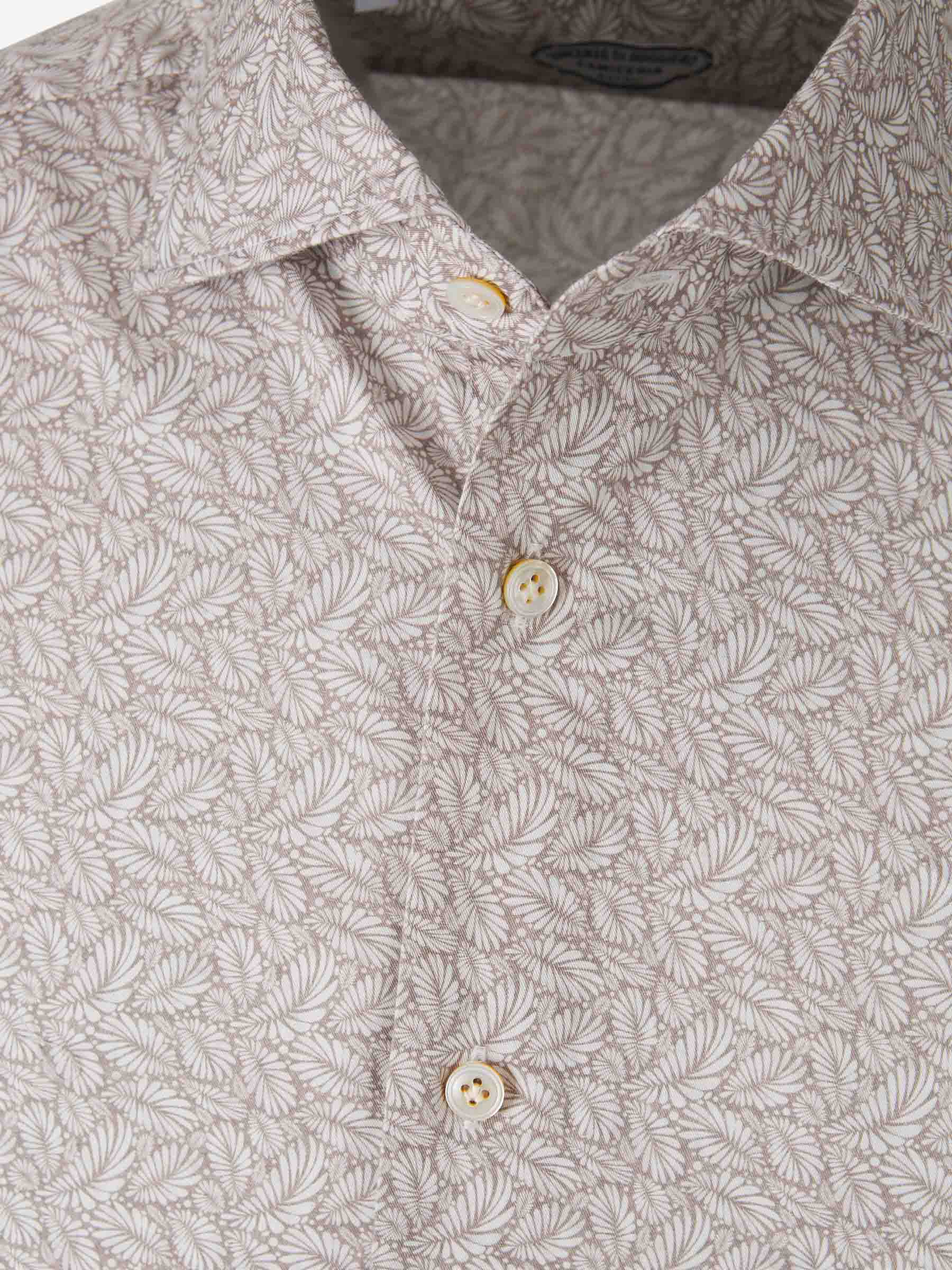 Outlet online Vincenzo di Ruggiero Hombre Camisa Firenze Floral color Beige sku 531-006355 01 - Foto 4