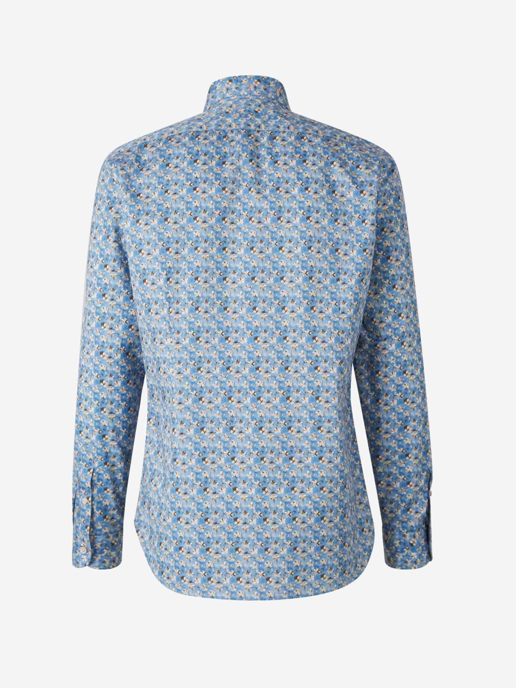 Outlet online Vincenzo di Ruggiero Hombre Camisa Firenze Floral color Azul sku 531-006357 02 - Foto 3