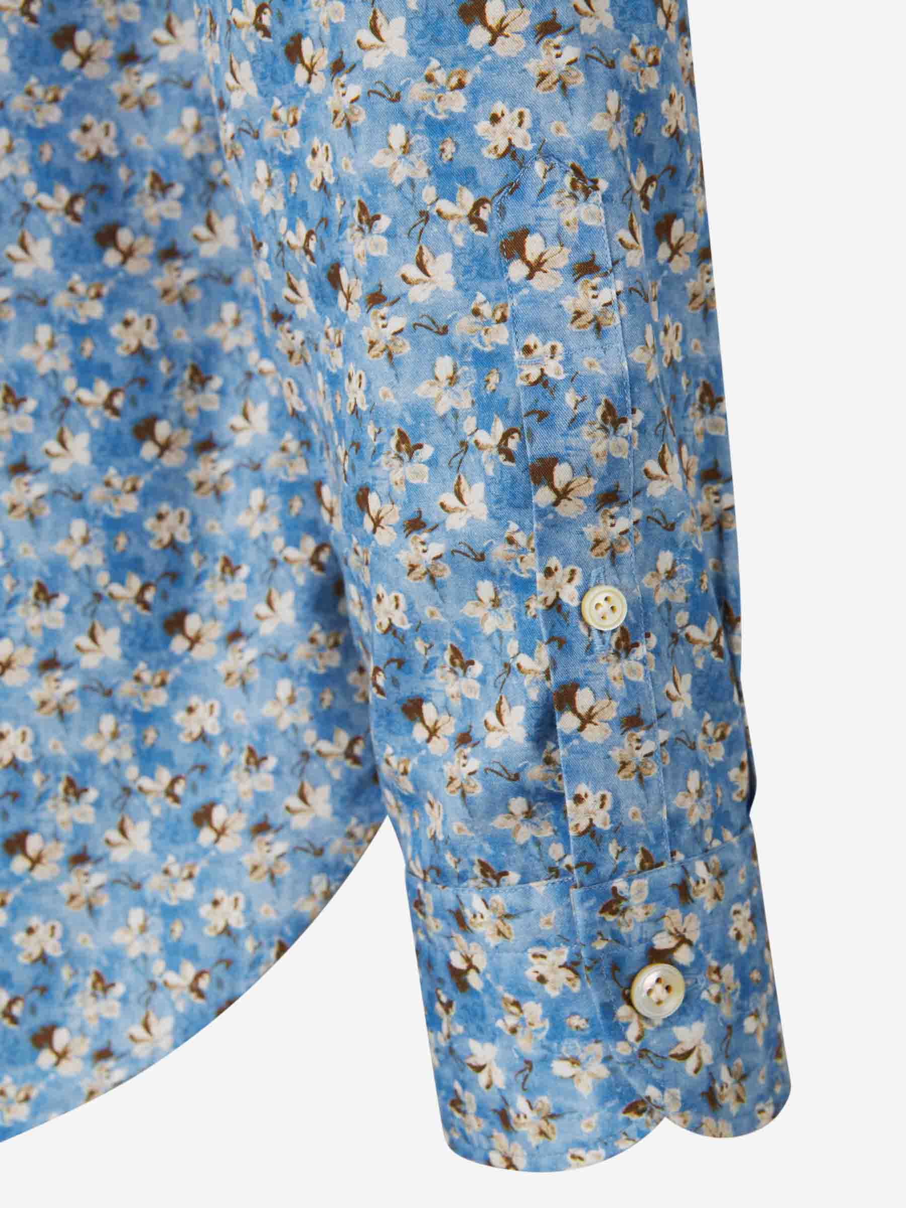 Outlet online Vincenzo di Ruggiero Hombre Camisa Firenze Floral color Azul sku 531-006357 02 - Foto 5